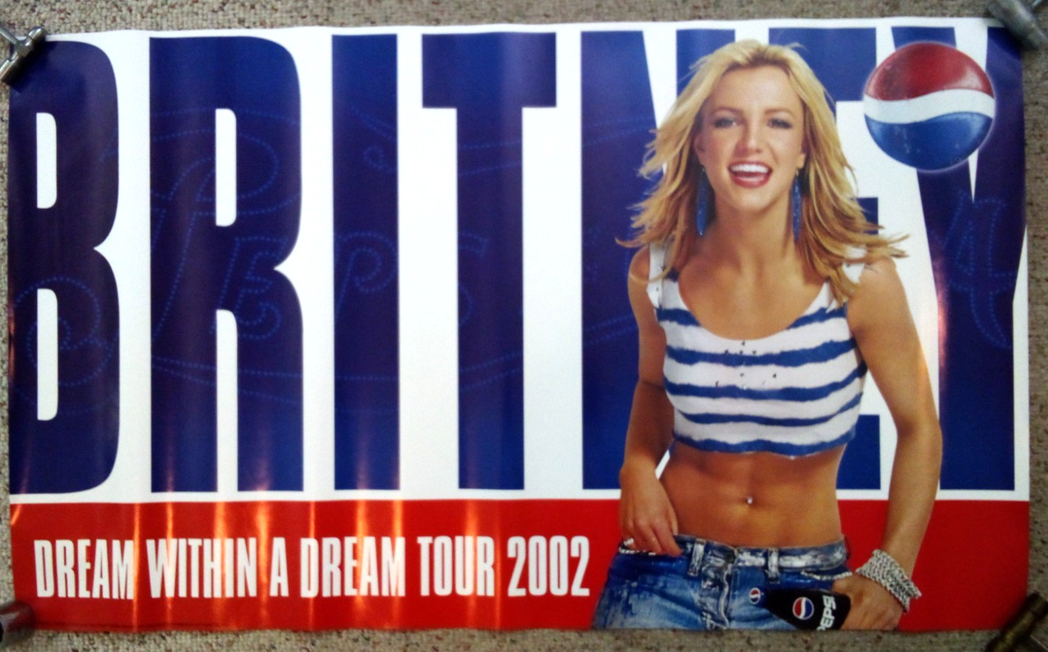 2002 PEPSI ADVERTISING POSTER BRITNEY SPEARS DREAM TOUR POSTER 36\ 2002 PEPSI ADVERTISING POSTER BRITNEY SPEARS DREAM TOUR POSTER 36\