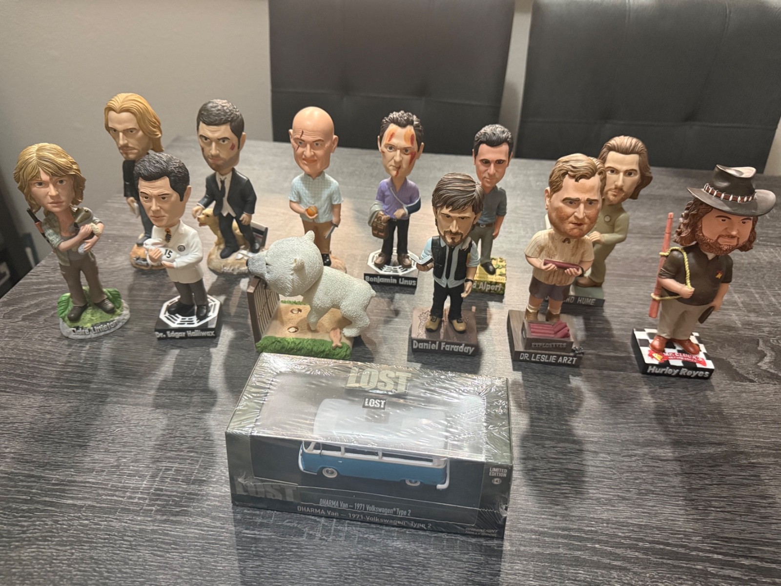 LOST - TV SERIES Lost bobbleheads for sale all 12, plus Dharma Van LOST - TV SERIES Lost bobbleheads for sale all 12, plus Dharma Van