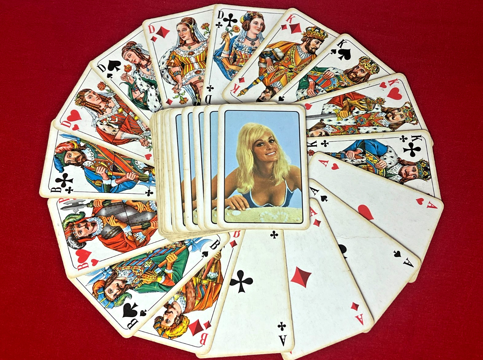 Vintage Coeur Playing Cards Deck Berliner Bild East Germany GDR Altenburg Rare