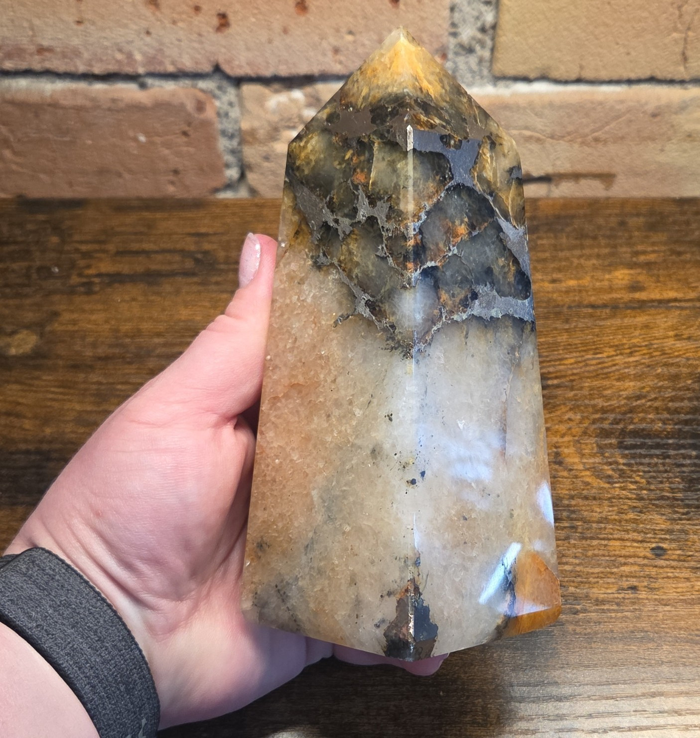 Lions Gate Quartz, Golden HealerQuartzandPyrite, Rare Find, 1062g, L#1062160 Lions Gate Quartz, Golden HealerQuartzandPyrite, Rare Find, 1062g, L#1062160