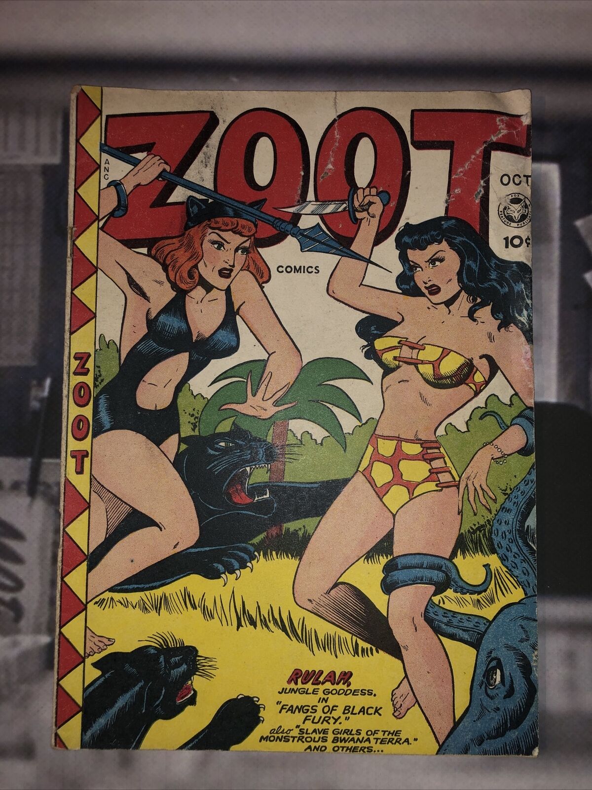 Zoot Comics #9 1st Black Fury 🔑 1947 GGA BJB