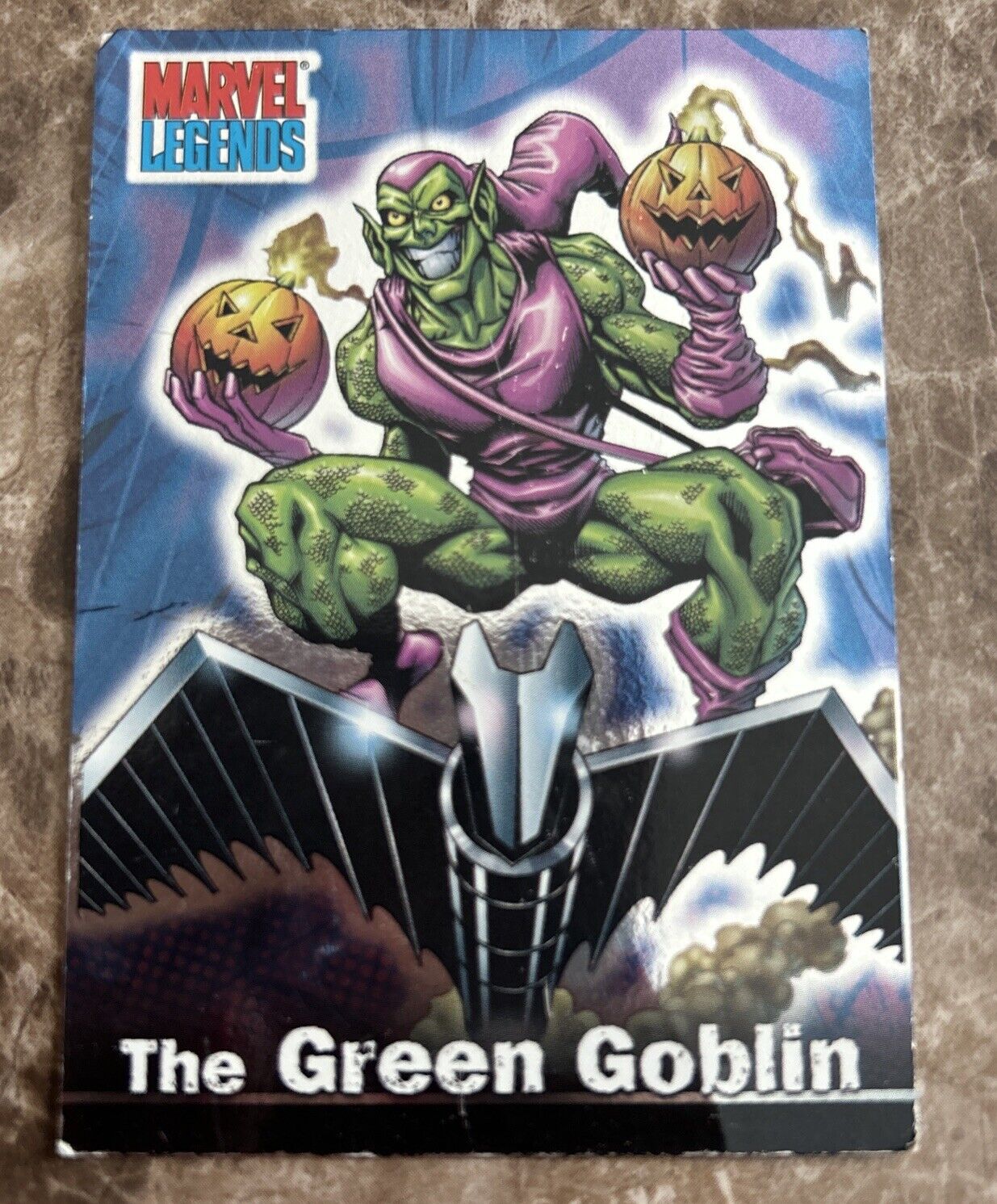 2001 Topps Marvel Legends - #47 The Green Goblin Trading Card - 