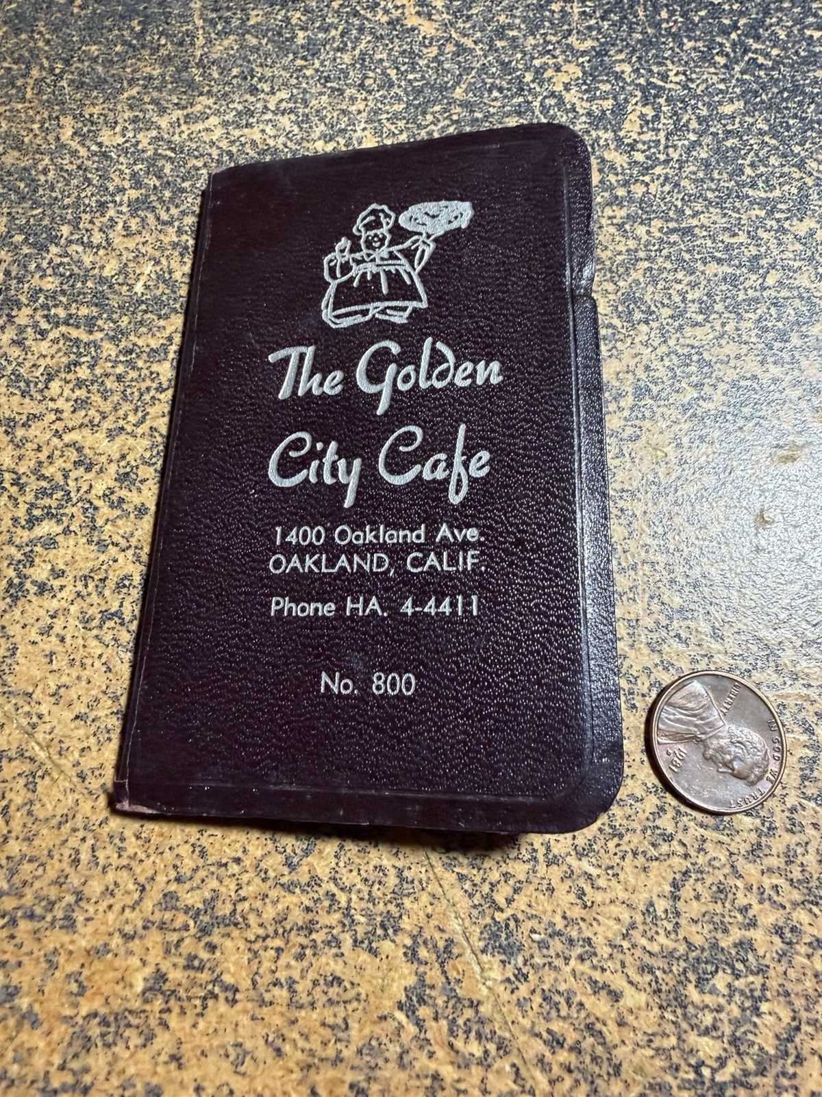 Vintage Late 50s Mini Address Book-The Golden City Cafe-Oakland California Vintage Late 50s Mini Address Book-The Golden City Cafe-Oakland California