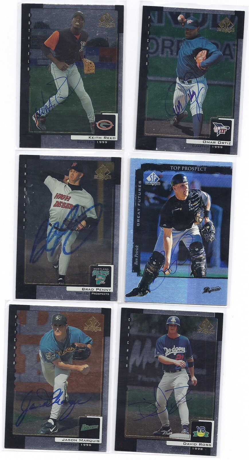 Brad Penny Signed / Autographed Baseball Card Portland 1999 UD SP 
