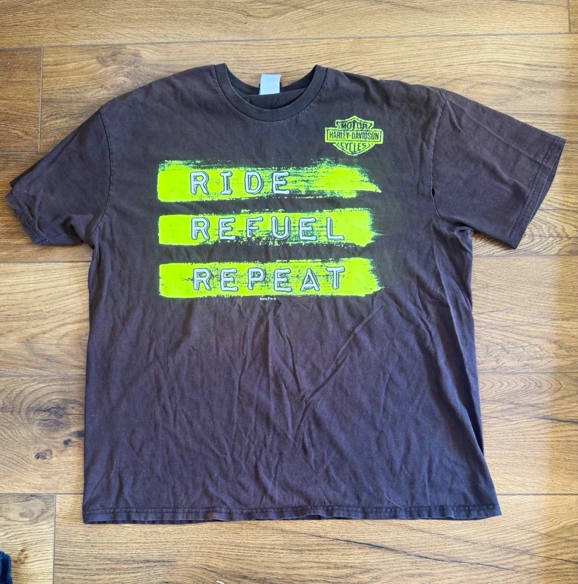 Harley-Davidson Men’s 2XL T-Shirt San Jacinto Pasadena TX Made USA 2017 Graphic