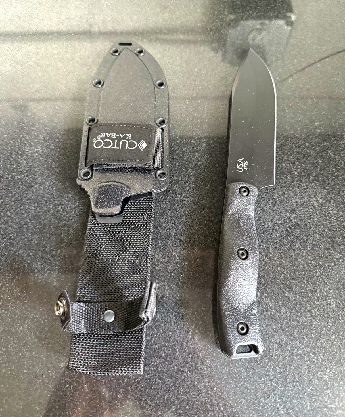 Cutco 5726 Kabar Outdoorsman Stainless Steel w/ Sheath open box Cutco 5726 Kabar Outdoorsman Stainless Steel w/ Sheath open box