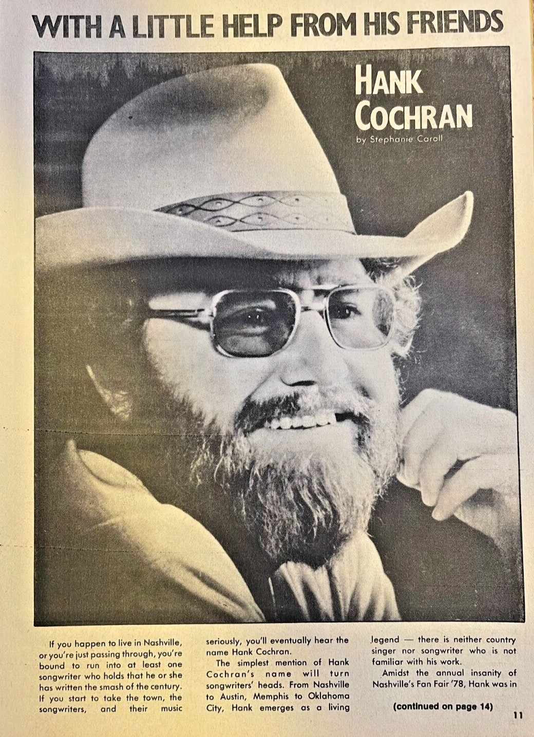 1979 Country Singer Songwriter Hank Cochran 1979 Country Singer Songwriter Hank Cochran