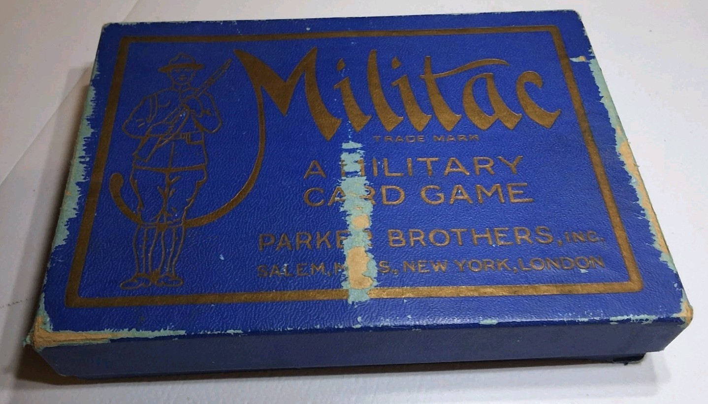 Antique 1916 MILITAC & TACTICS WWI CARD GAME COMPLETE w/BOX/MANUAL PARKER BROS Antique 1916 MILITAC & TACTICS WWI CARD GAME COMPLETE w/BOX/MANUAL PARKER BROS