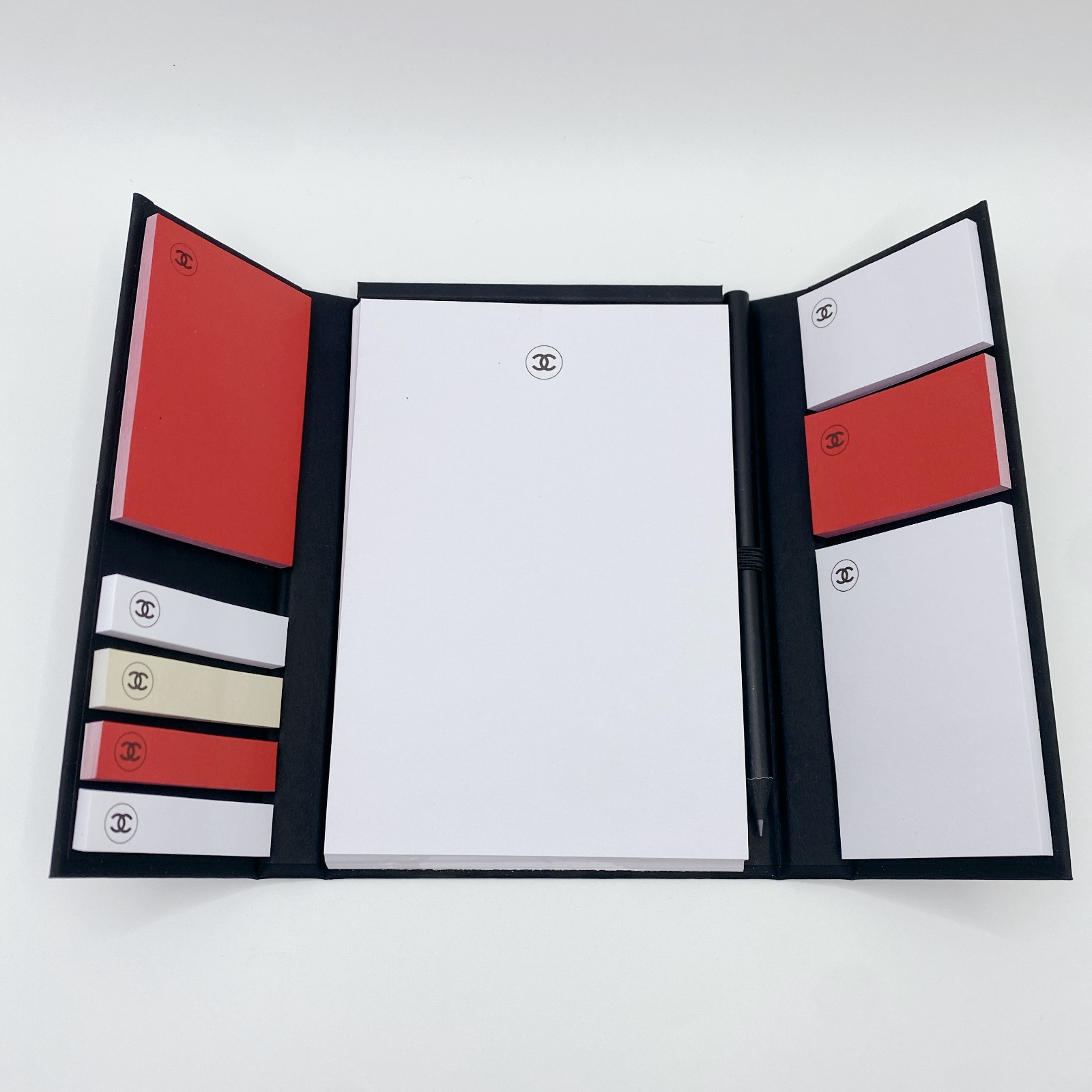 CHANEL LA COLLECTION Sticky Notes & Pencil Set Limited Novelty Gift Japan Rare
