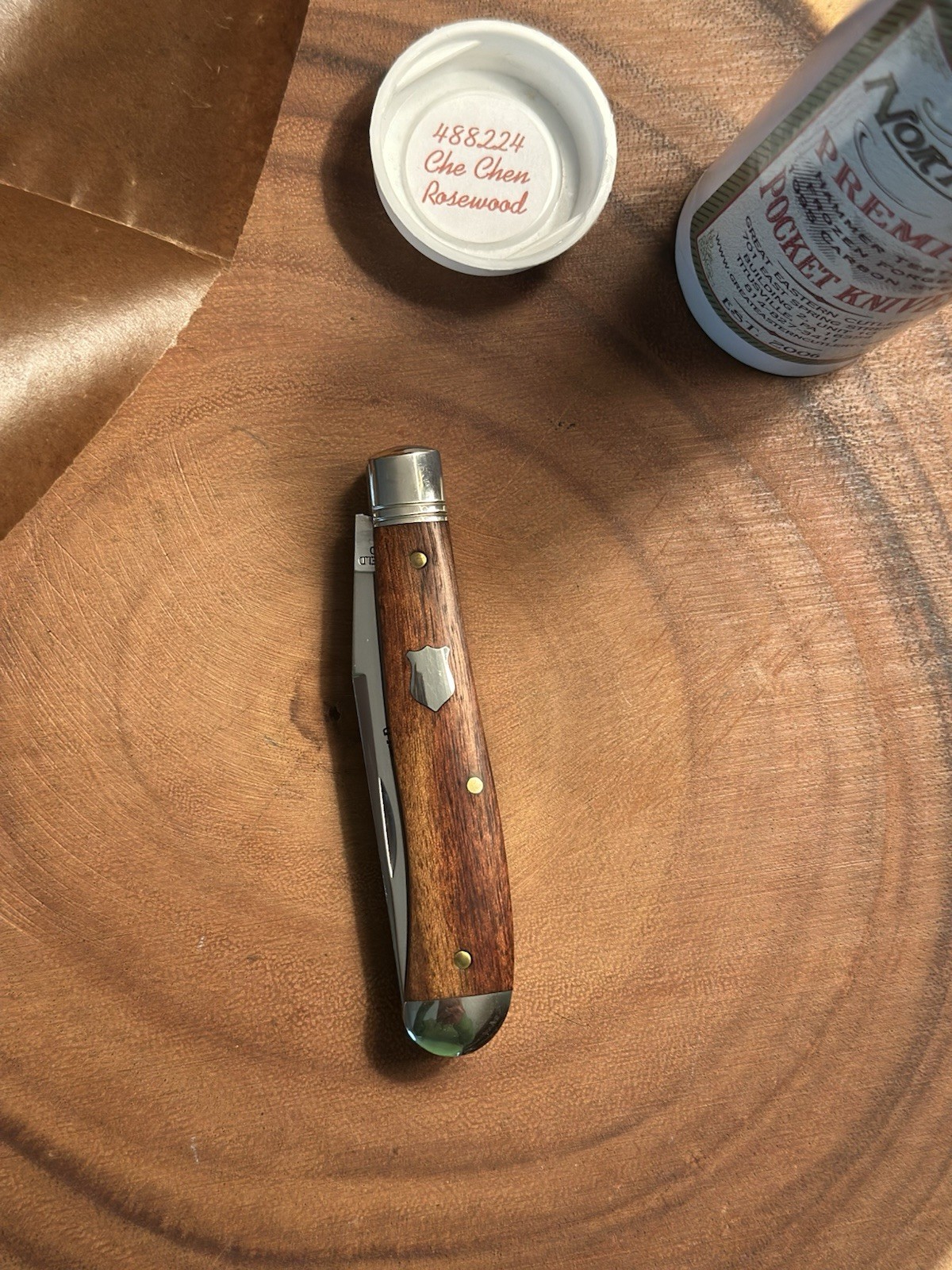 Great Eastern Cutlery Northfield 488224 Che Chen Rosewood Slipjoint 2-blade Great Eastern Cutlery Northfield 488224 Che Chen Rosewood Slipjoint 2-blade