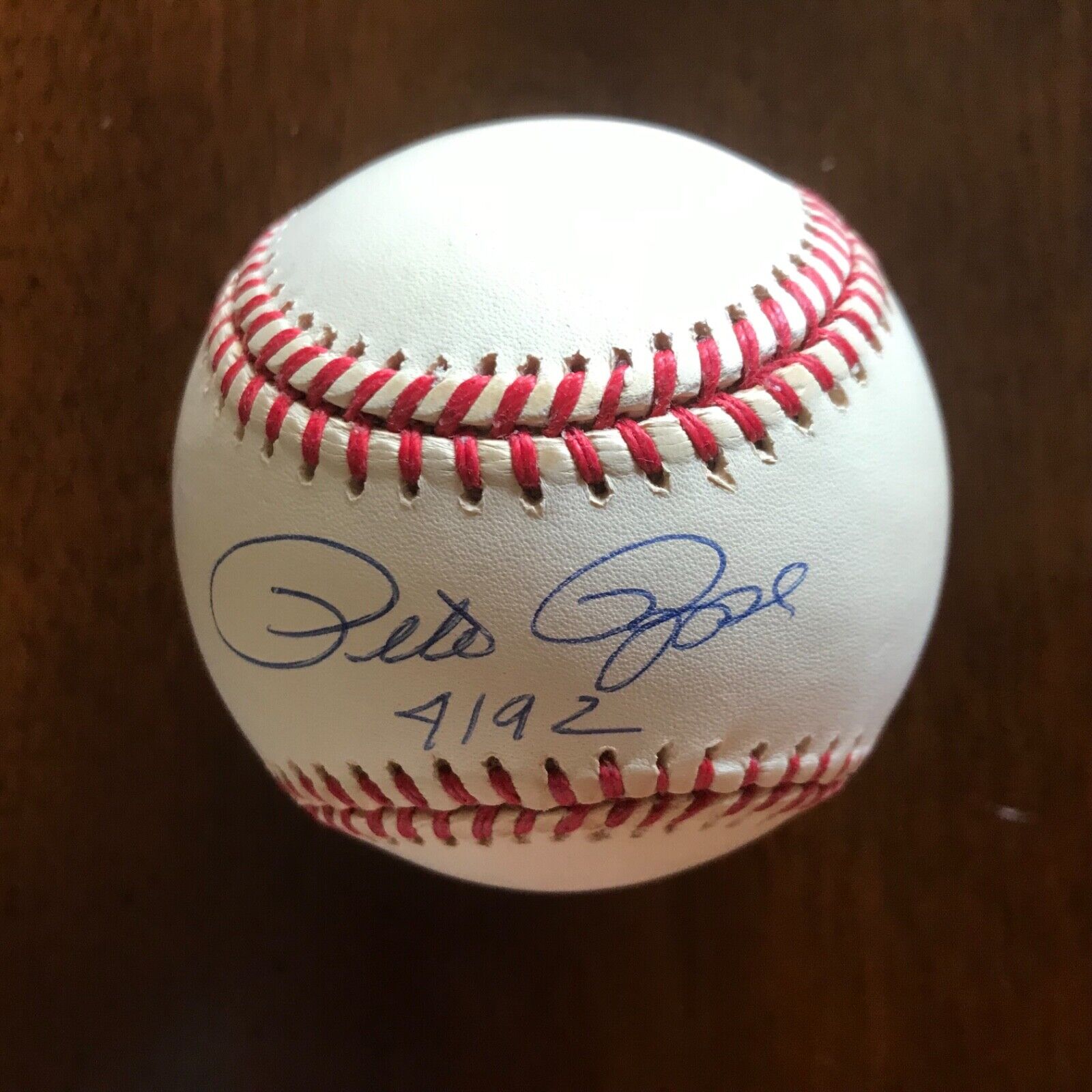 Pete Rose hand signed Baseball  #4192 Certificate Of Authenticity Mint