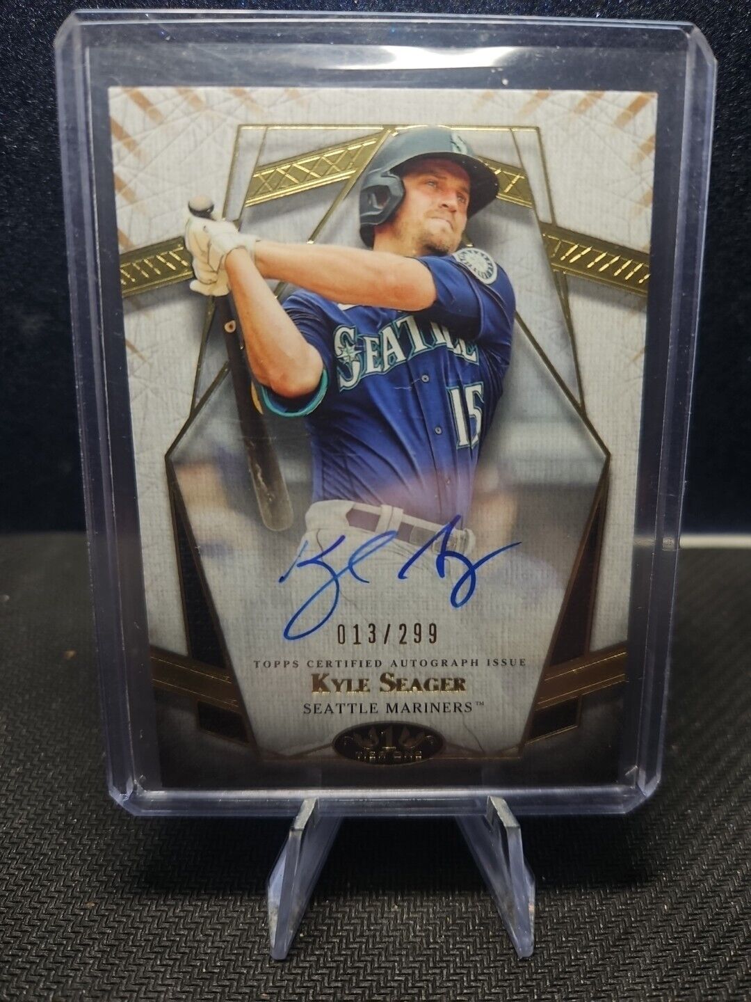 2022 Topps Tier One Kyle Seager Prime Performers On Card Auto #/299 Mariners