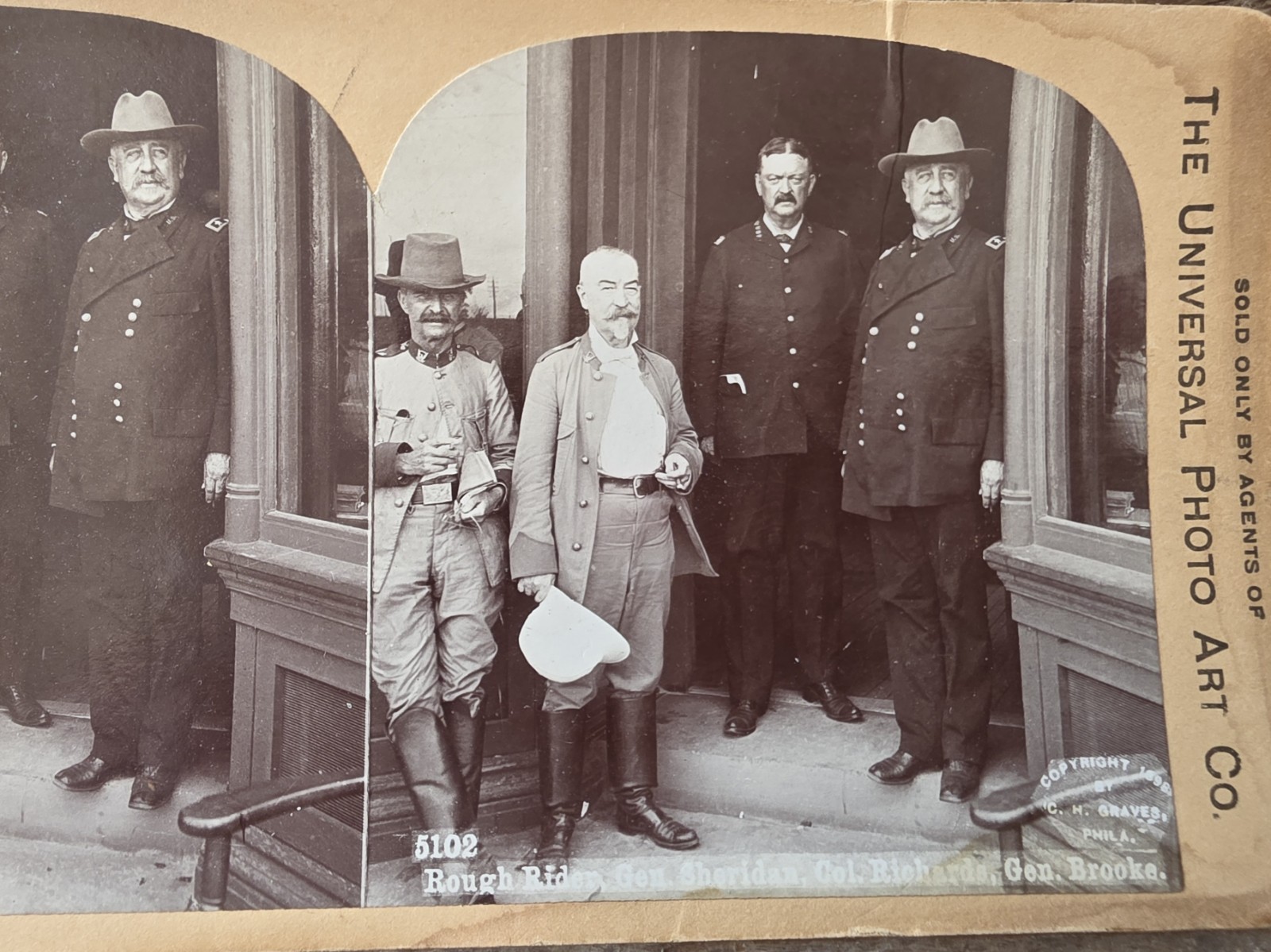 16 Rough Riders Spanish-American War Stereocards- ORIGINAL Generals included