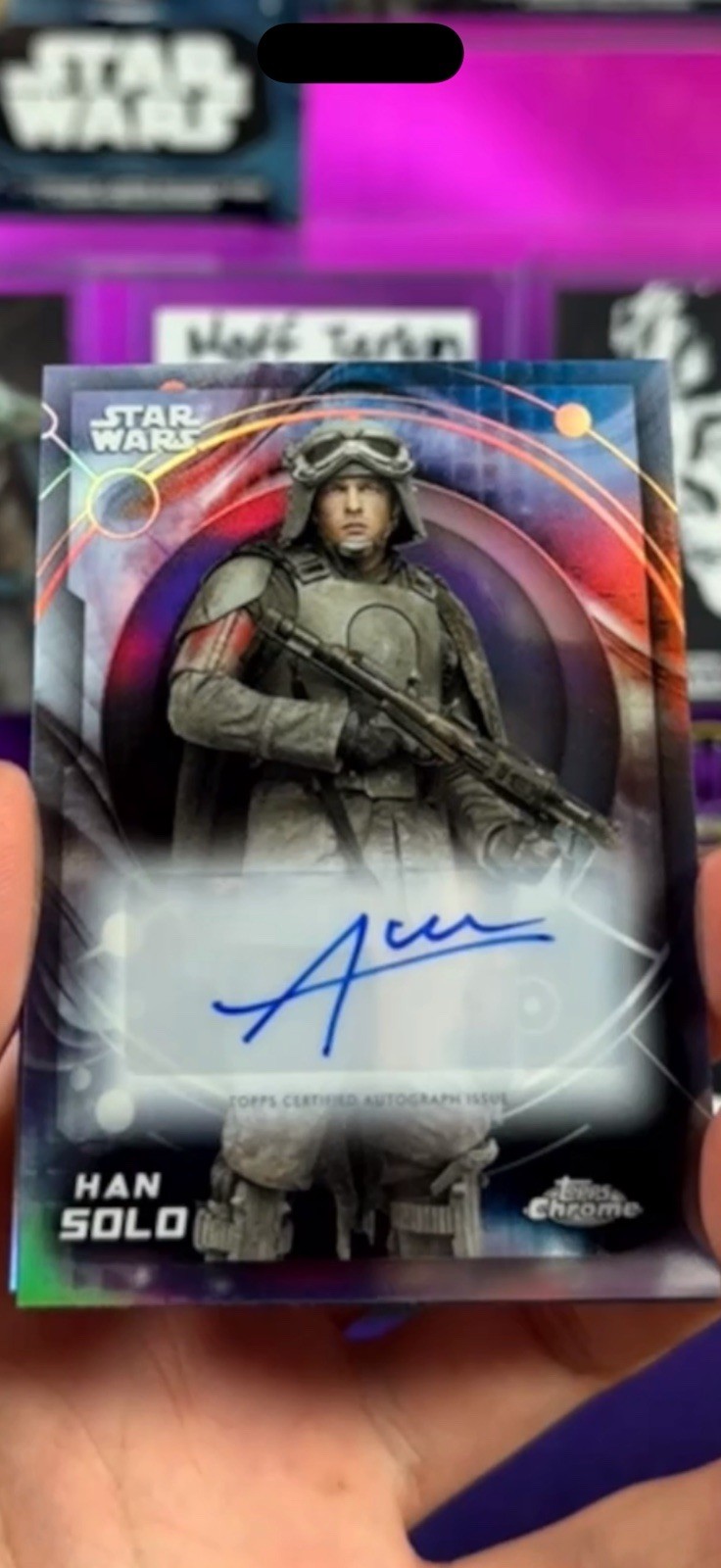 2026 Topps Chrome Star Wars Han Solo Alden Ehrenreich Auto Autograph 2026 Topps Chrome Star Wars Han Solo Alden Ehrenreich Auto Autograph