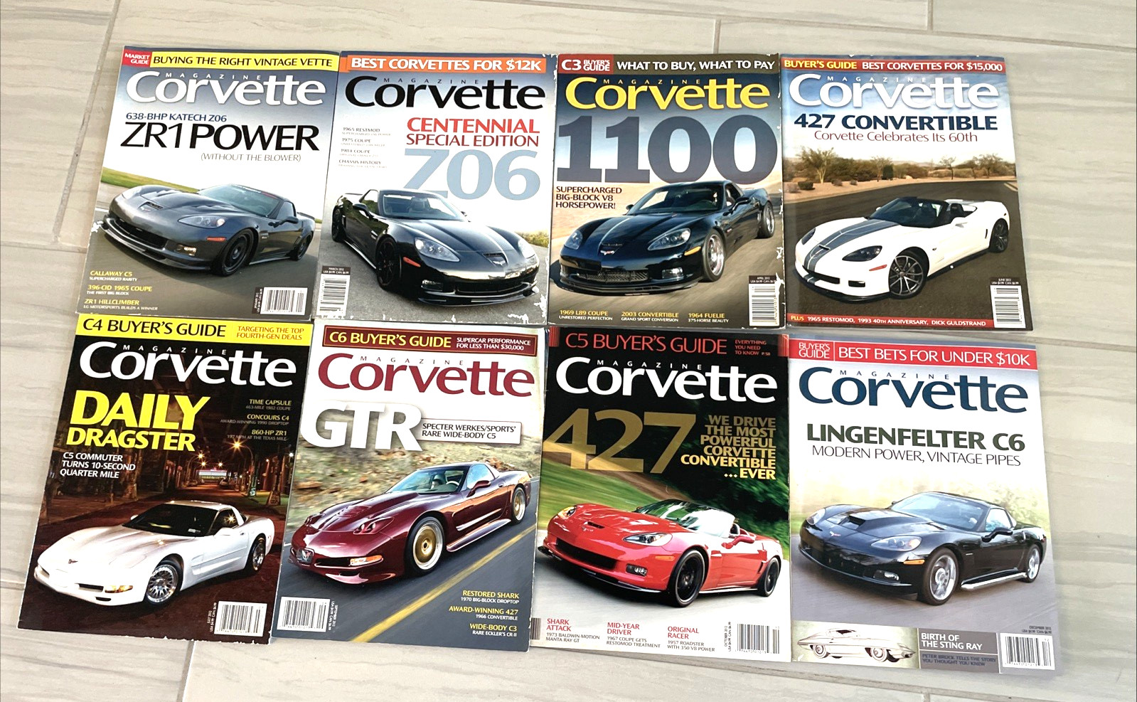 Corvette Magazine LOT of 8 2012 JANUARY MARCH APRIL JUNE JULY SEPT. OCT. DEC. Corvette Magazine LOT of 8 2012 JANUARY MARCH APRIL JUNE JULY SEPT. OCT. DEC.