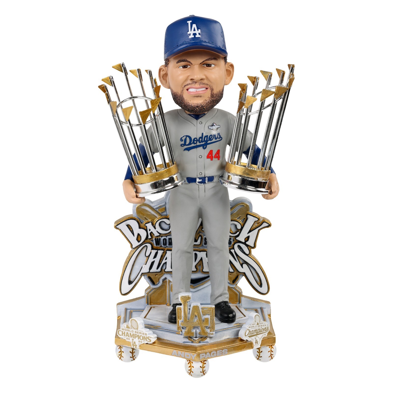 Andy Pages Los Angeles Dodgers 2025 World Series Champs Celebration Bobblehead