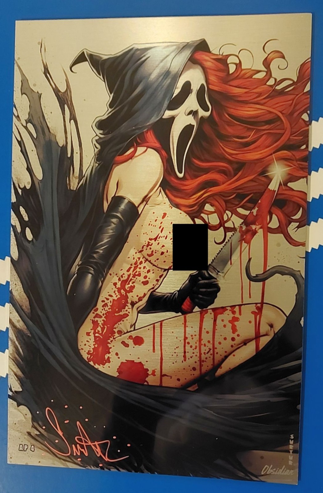 Welcome To Gore Noir #1 Lady Scream Homage METAL Exclusive Signed Surtur w/CoA Welcome To Gore Noir #1 Lady Scream Homage METAL Exclusive Signed Surtur w/CoA