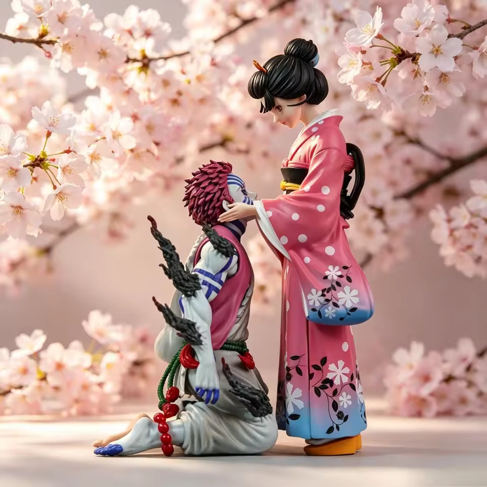 NO BOX Demon Slayer Akaza Koyuki Anime Figure Pvc Statue Decoration Collection