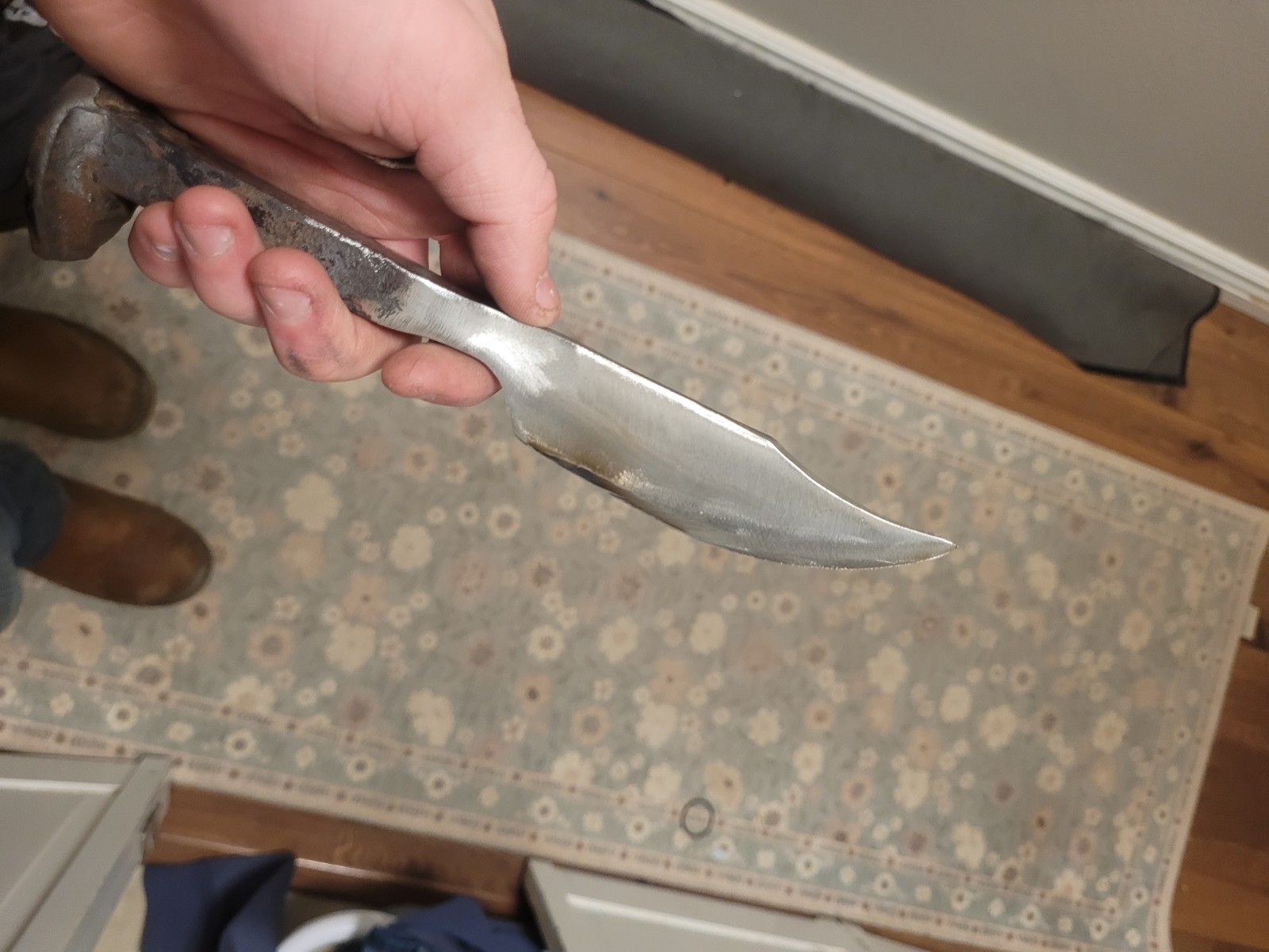 Railroad Spike Hand-Forged Knife