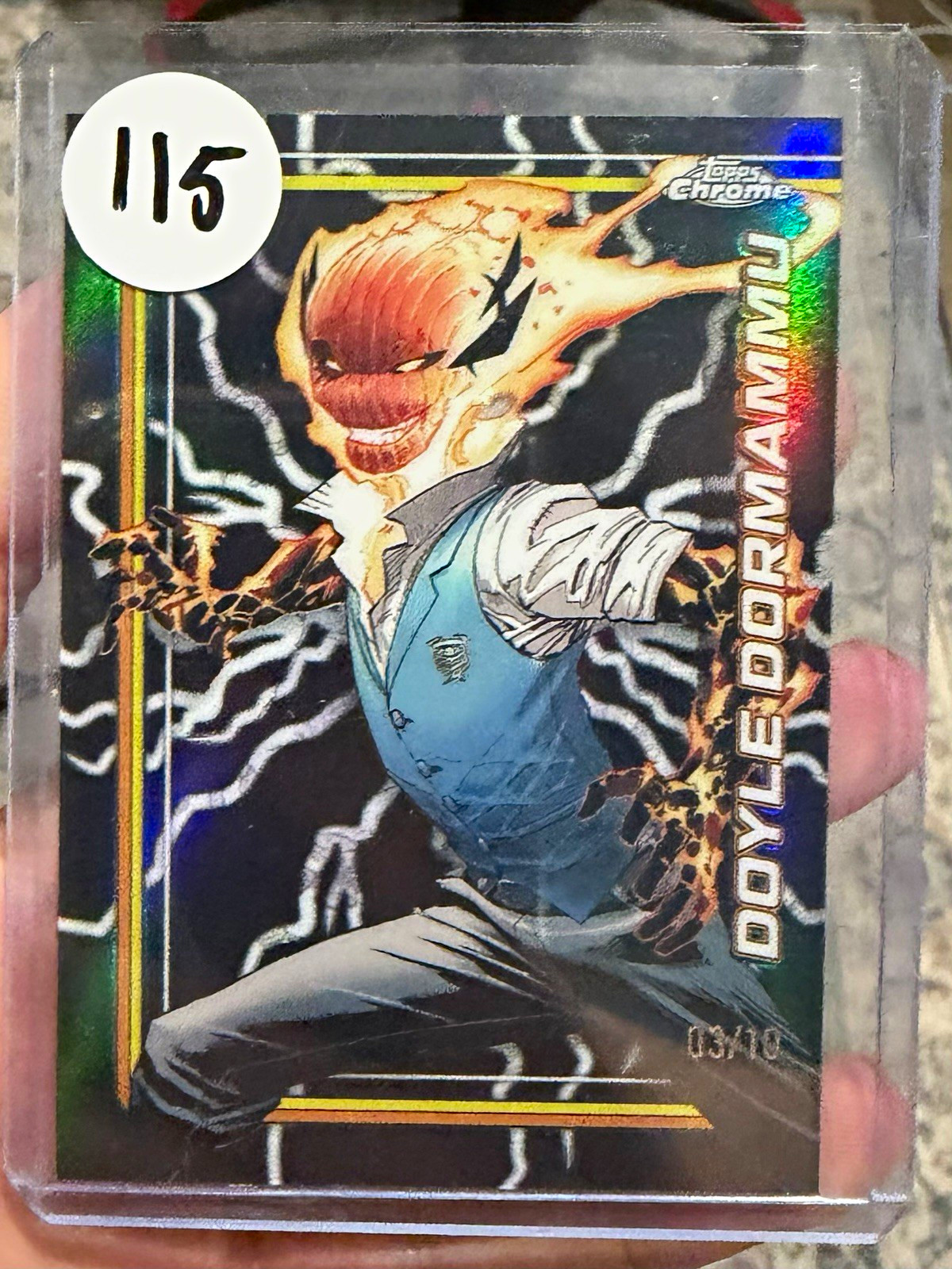 Topps 2020 Marvel Topps Chrome Doyle Dormammu #113 Serial Numbered 3/10 Topps 2020 Marvel Topps Chrome Doyle Dormammu #113 Serial Numbered 3/10