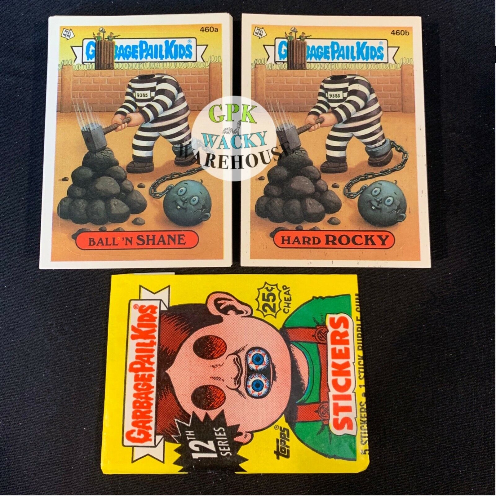 1988 GARBAGE PAIL KIDS 12TH SERIES COMPLETE SET 88 CARDS W/ VARIATIONS+ WRAPPER