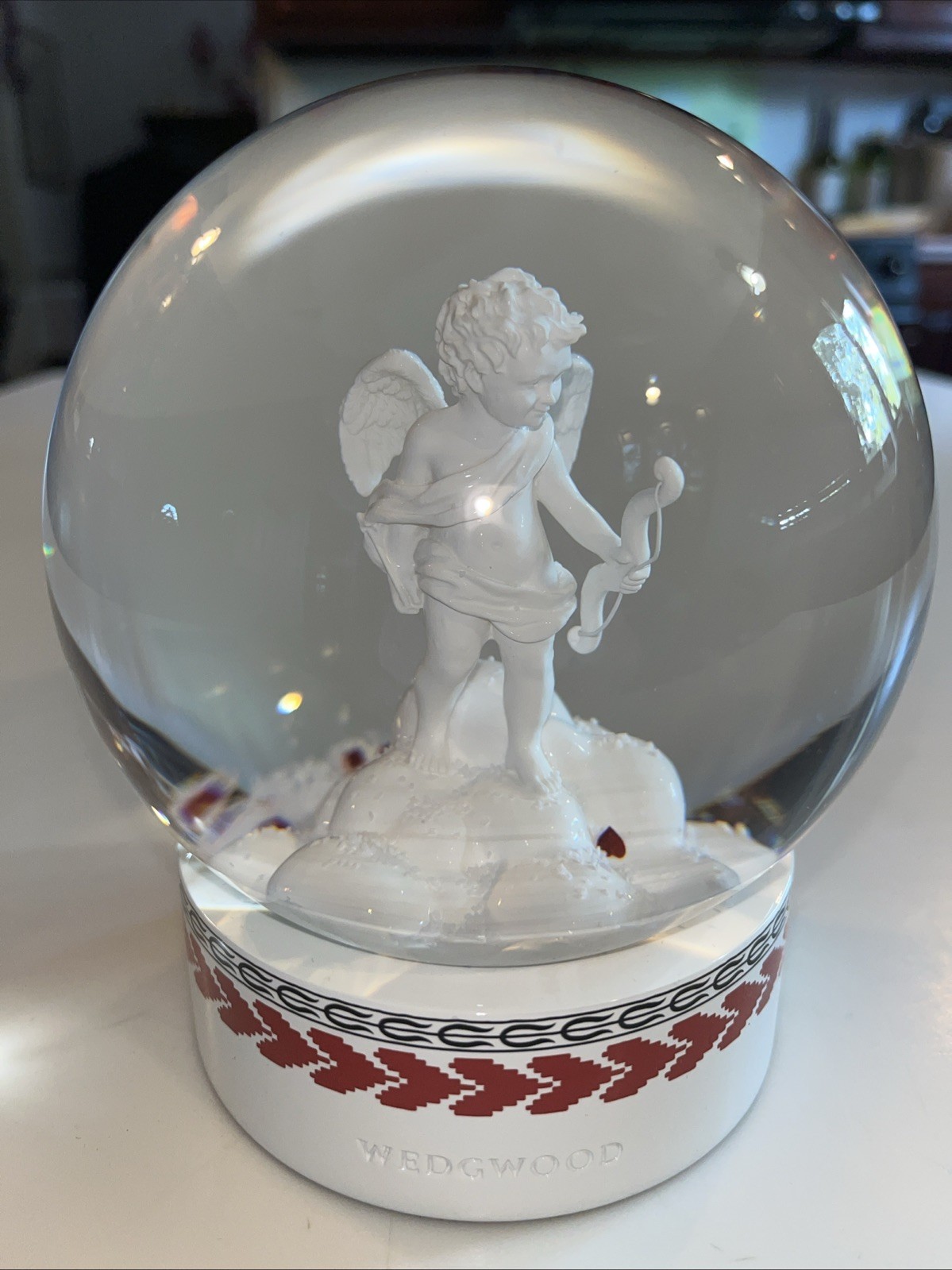 WEDGWOOD ANNUALS “LOVE SNOW GLOBE” CUPID EUC WEDDING ENGAGEMENT ANNIVERSARY WEDGWOOD ANNUALS “LOVE SNOW GLOBE” CUPID EUC WEDDING ENGAGEMENT ANNIVERSARY