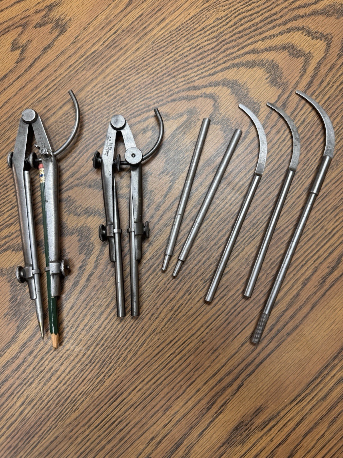 L S Starrett Improved Extension Dividers No. 85 7” & 9”