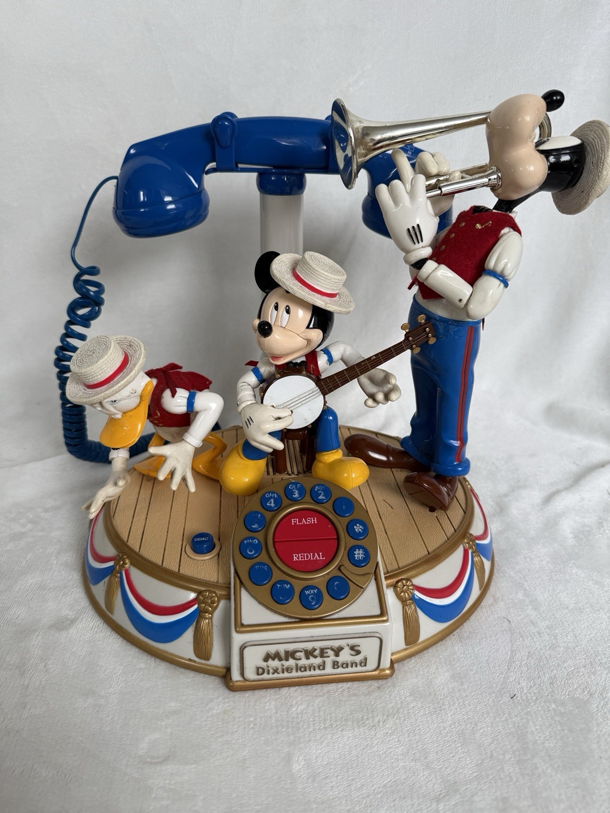 Vintage Disney Mickey’s Dixieland Band Animated Telephone - Telemania - Read
