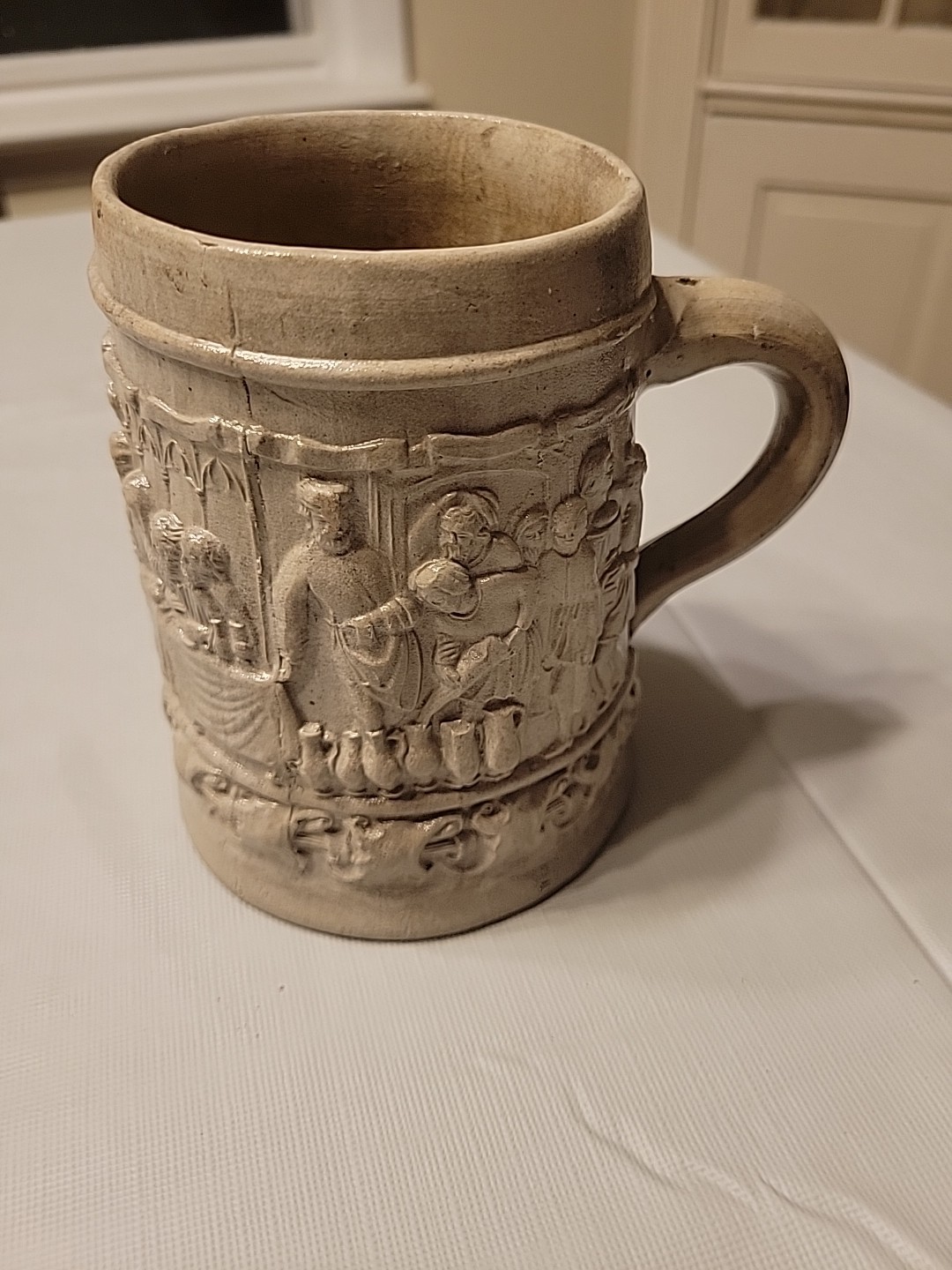 Rare Germán Salt Glazed Stoneware Beer Stein Mug From Westerwald Region