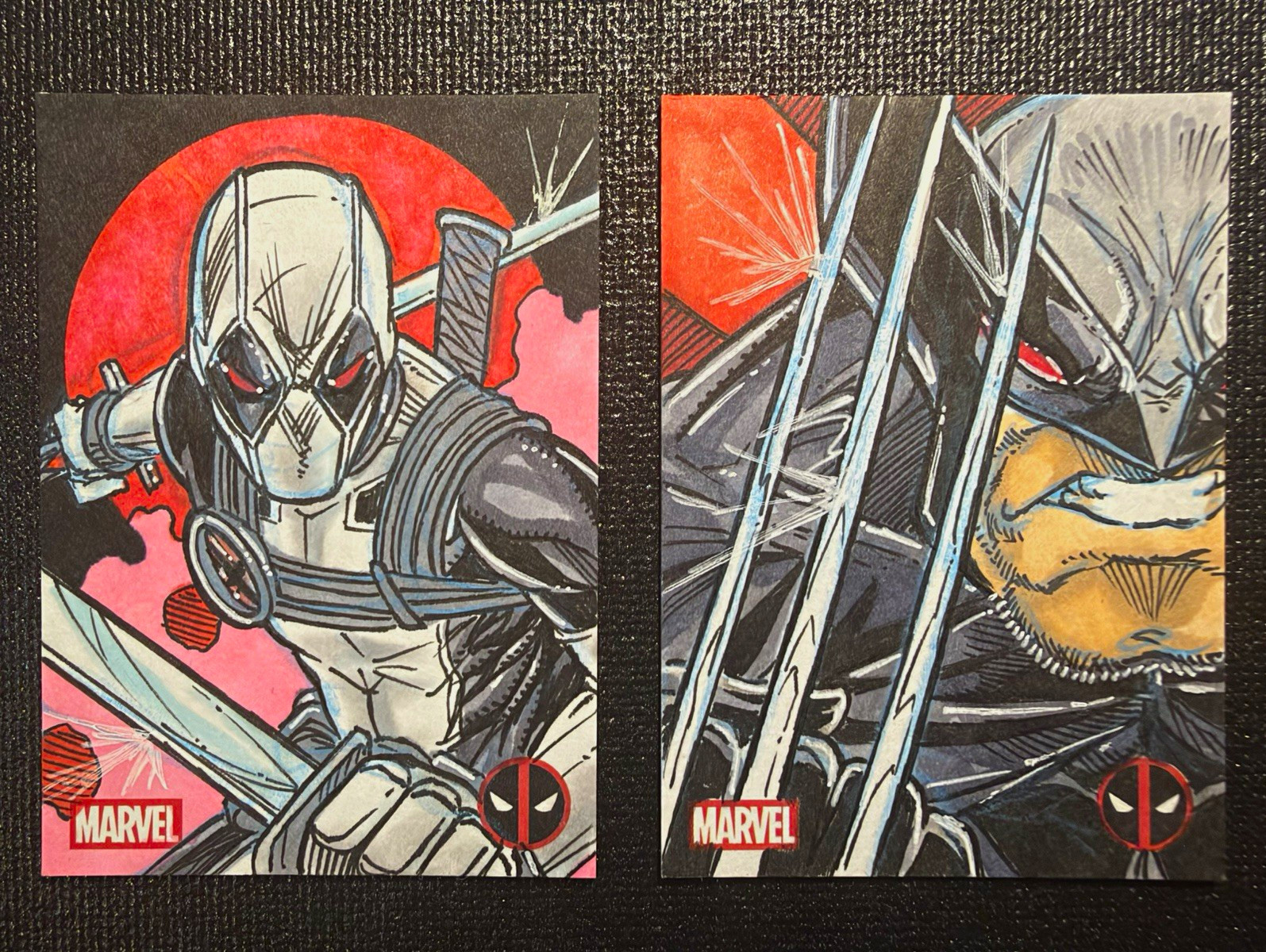 Topps 2025 Deadpool Chrome Sketch - X2 Deadpool / Wolverine Elvin Hernandez auto Topps 2025 Deadpool Chrome Sketch - X2 Deadpool / Wolverine Elvin Hernandez auto
