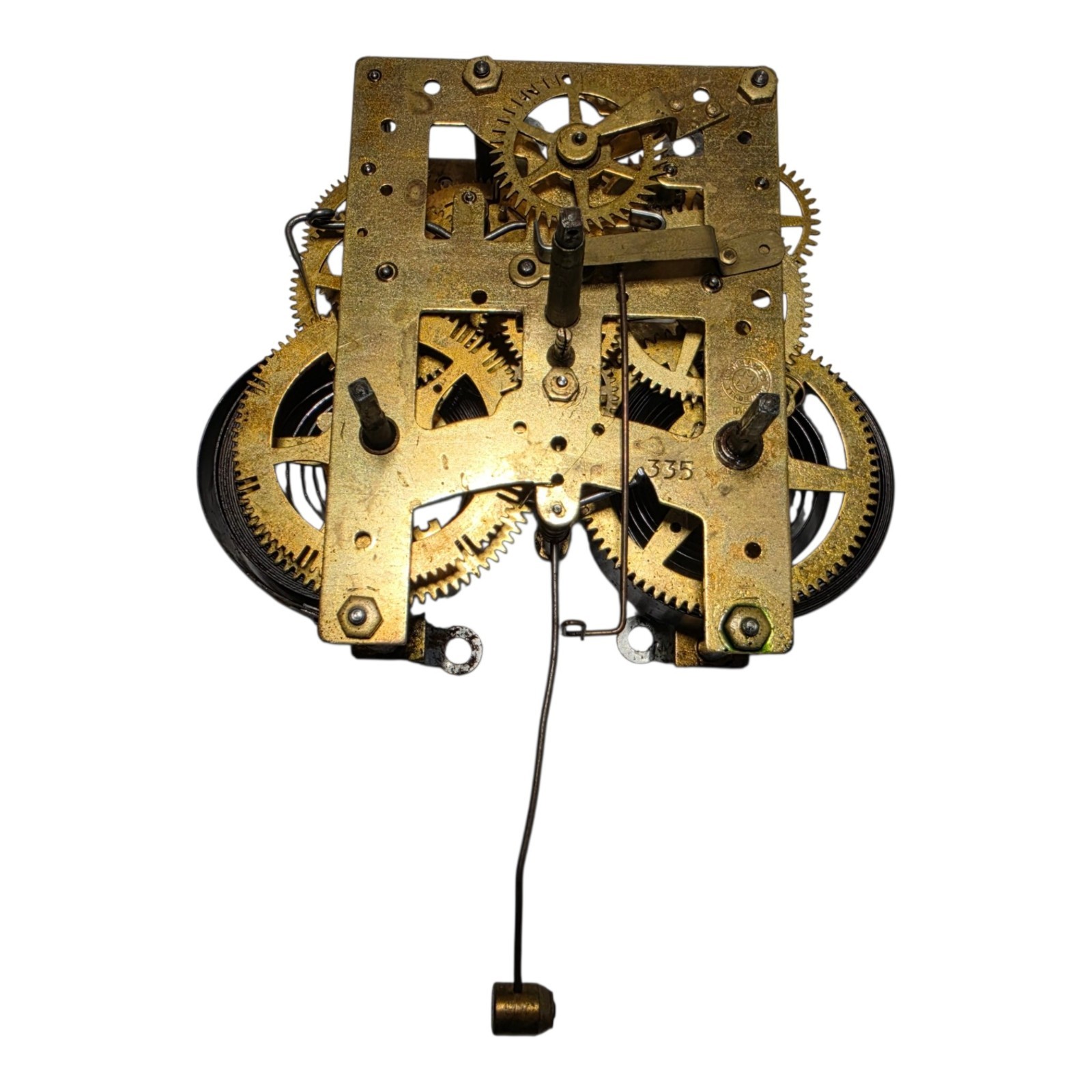 Antique New Haven Banjo Clock Mechanical Movement 335 Replacement Part Antique New Haven Banjo Clock Mechanical Movement 335 Replacement Part