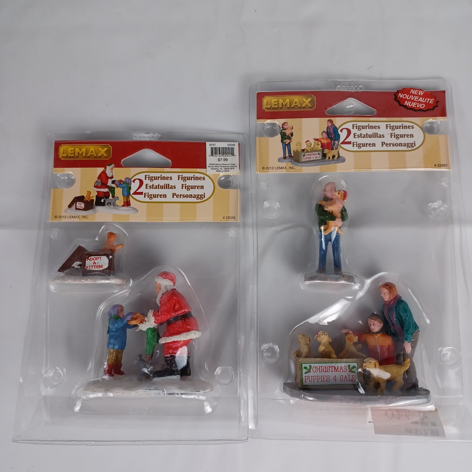 Lemax Christmas Puppies Kittens Figures Holiday Village #22051 #22045 LOT of 2 Lemax Christmas Puppies Kittens Figures Holiday Village #22051 #22045 LOT of 2