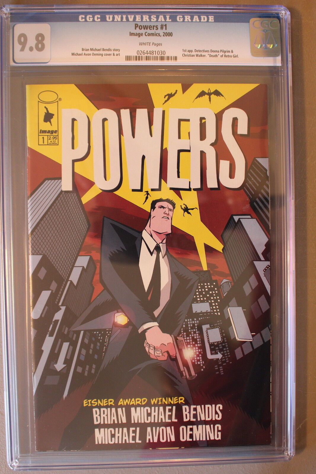 POWERS #1 Image Icon 1st Detective Christian Walker 2000 PlayStation TV CGC 9.8