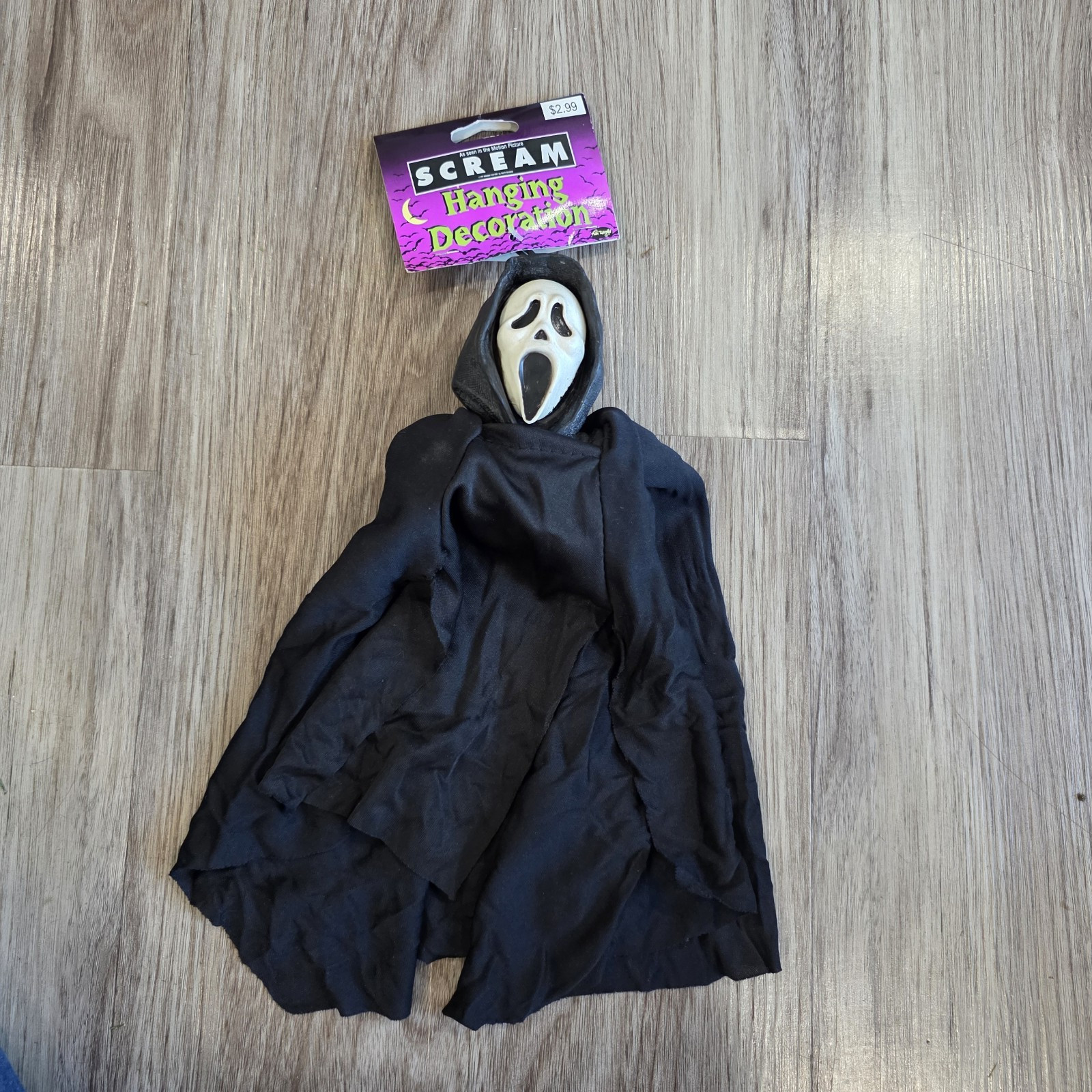 Vintage 1997 Fun-World Scream Movie Ghost Face Hanging Halloween Decoration