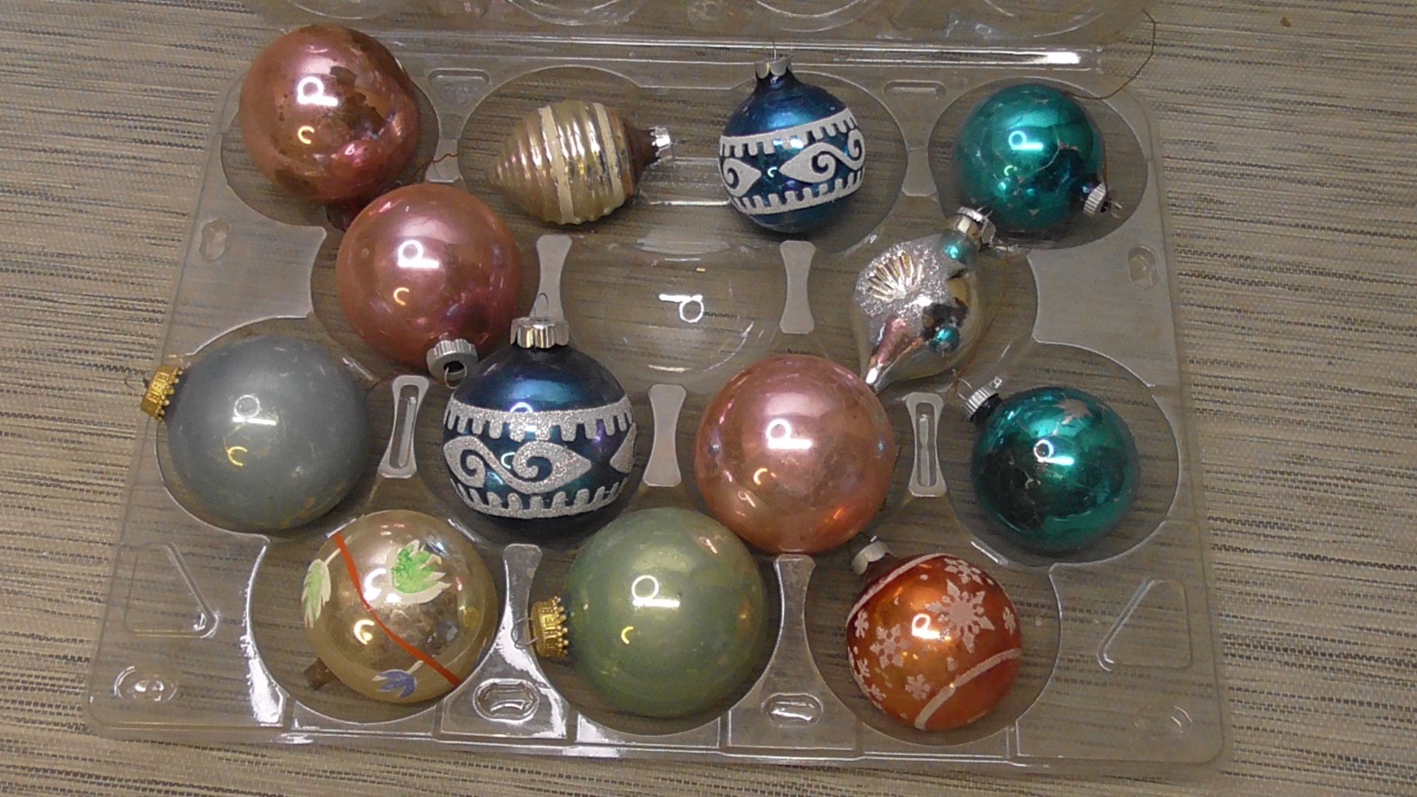 Vintage Glass Christmas Ornaments Mixed Lot of 13- Shiny Brite MCM Mercury Vintage Glass Christmas Ornaments Mixed Lot of 13- Shiny Brite MCM Mercury