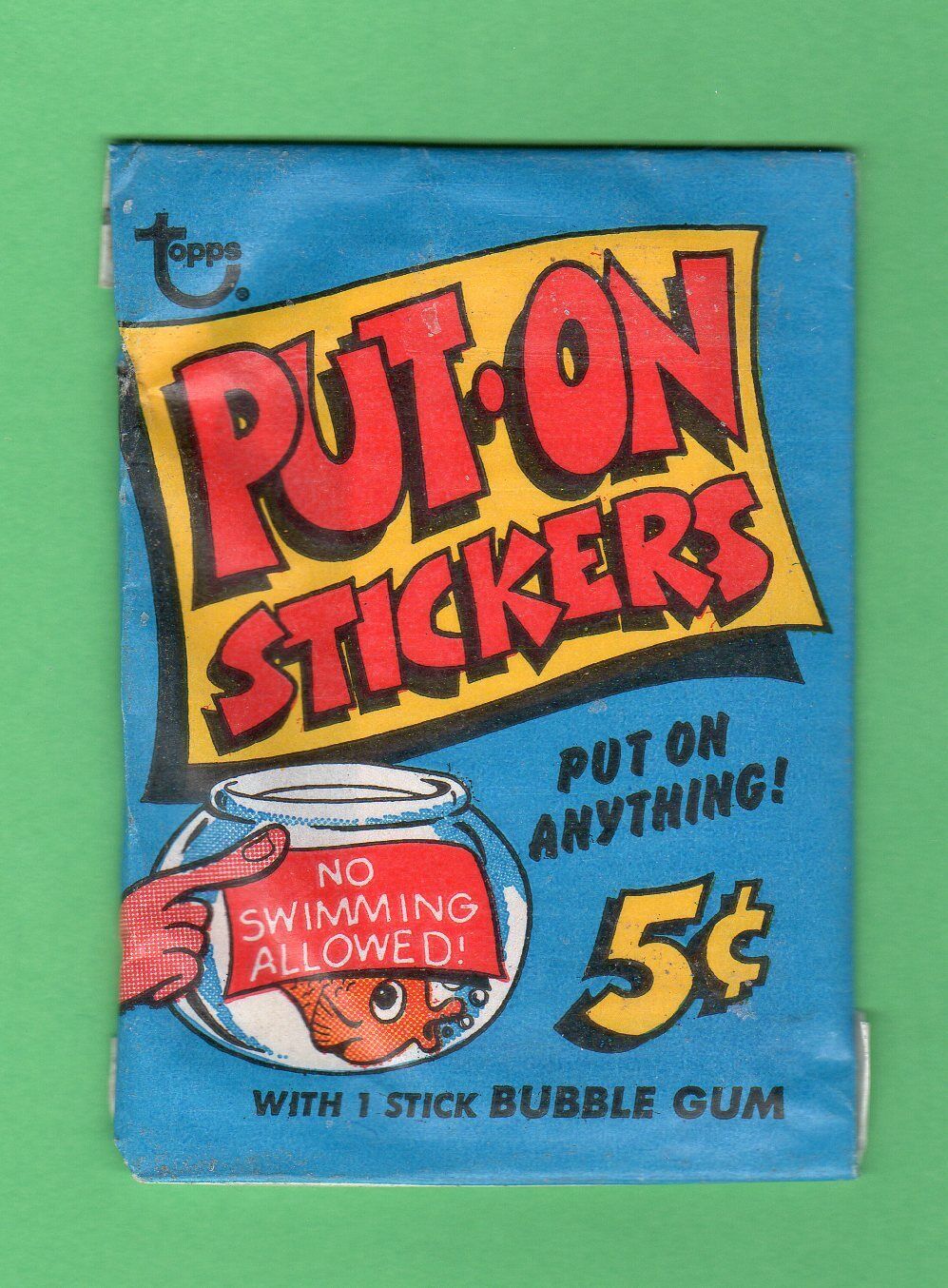 1965 Topps Put-ON Stickers Unopened Pack Whale Variation Rare C