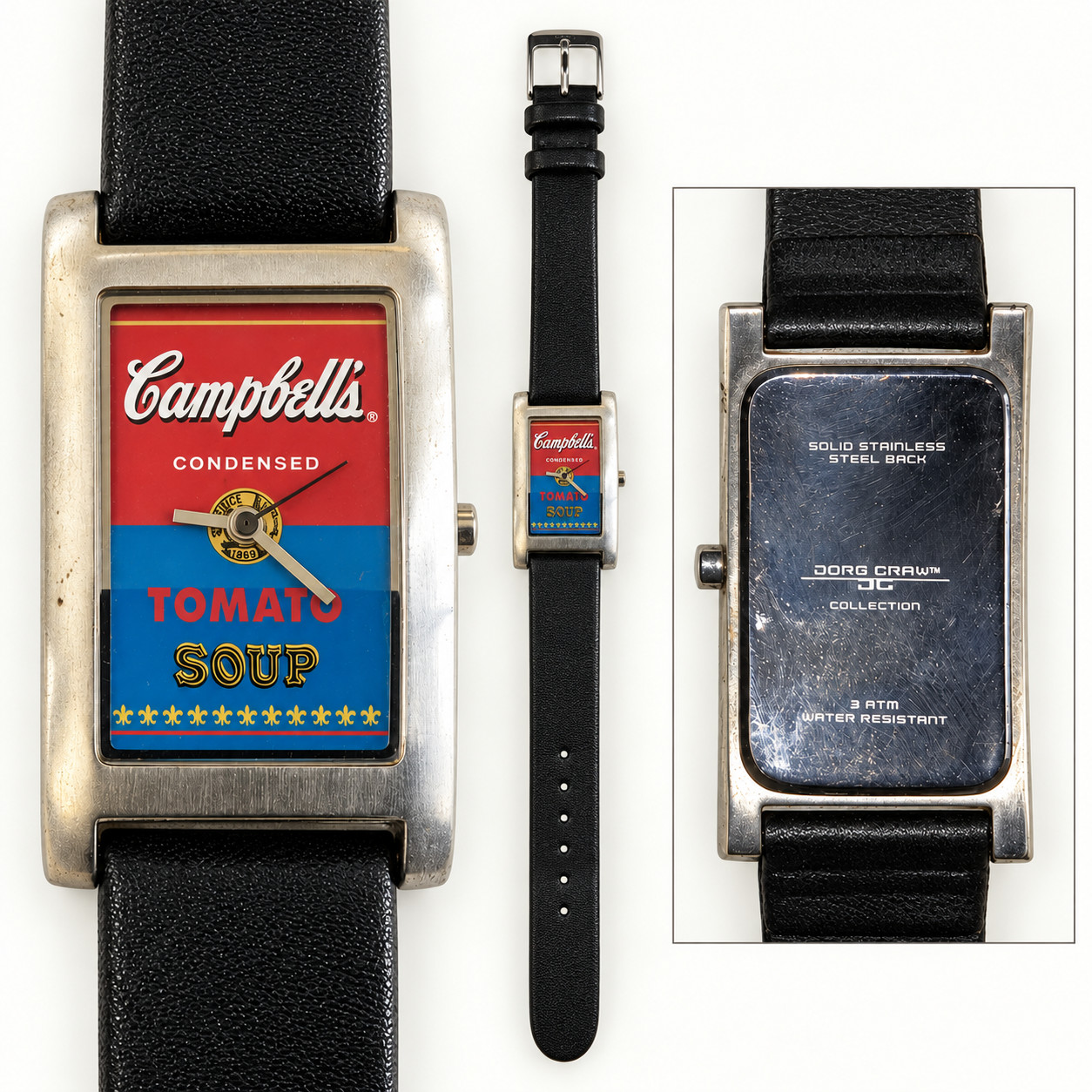 Andy Warhol Campbells tomato soup collection watch Andy Warhol Campbells tomato soup collection watch