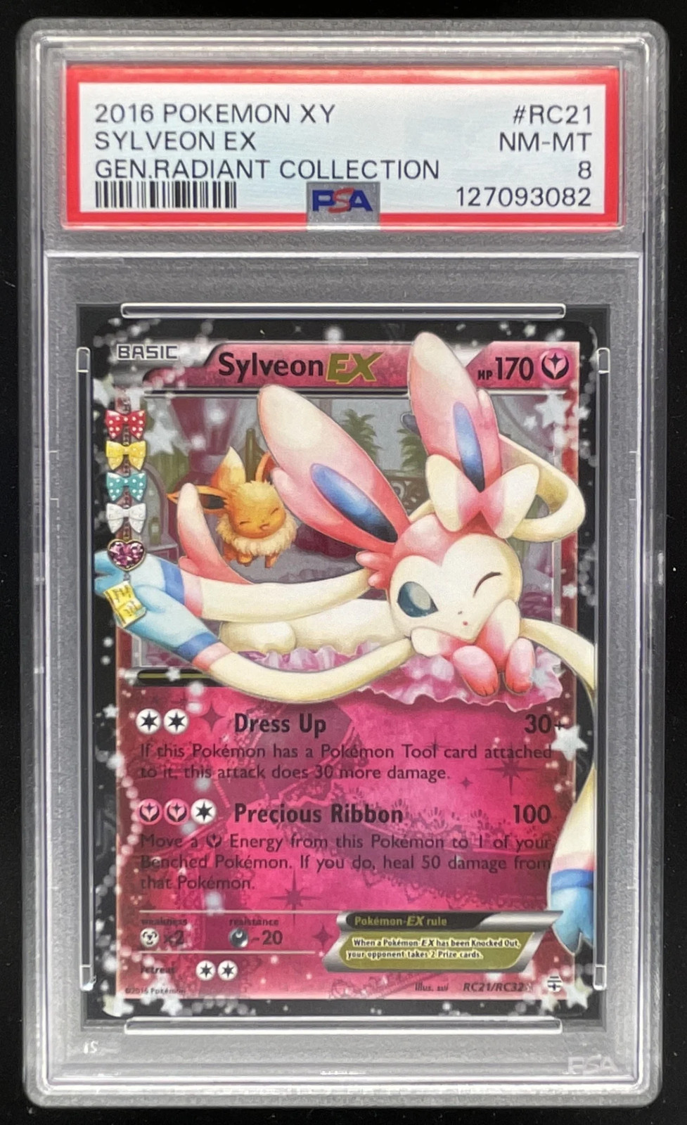 2016 Pokemon Generations #RC21/RC32 Sylveon Holo PSA 8