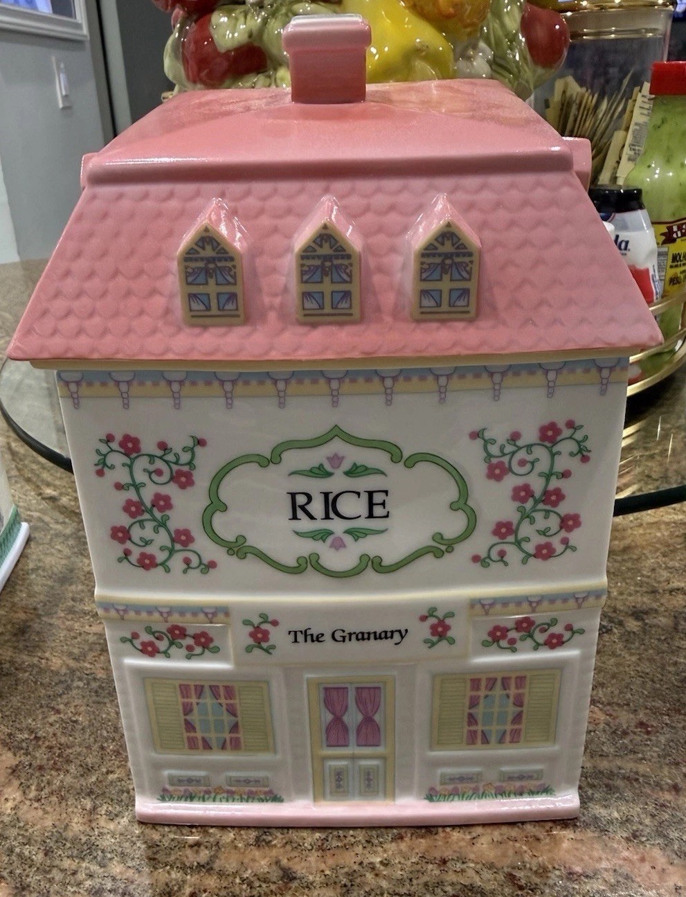 Lenox Village Rice Canister- MINT Lenox Village Rice Canister- MINT