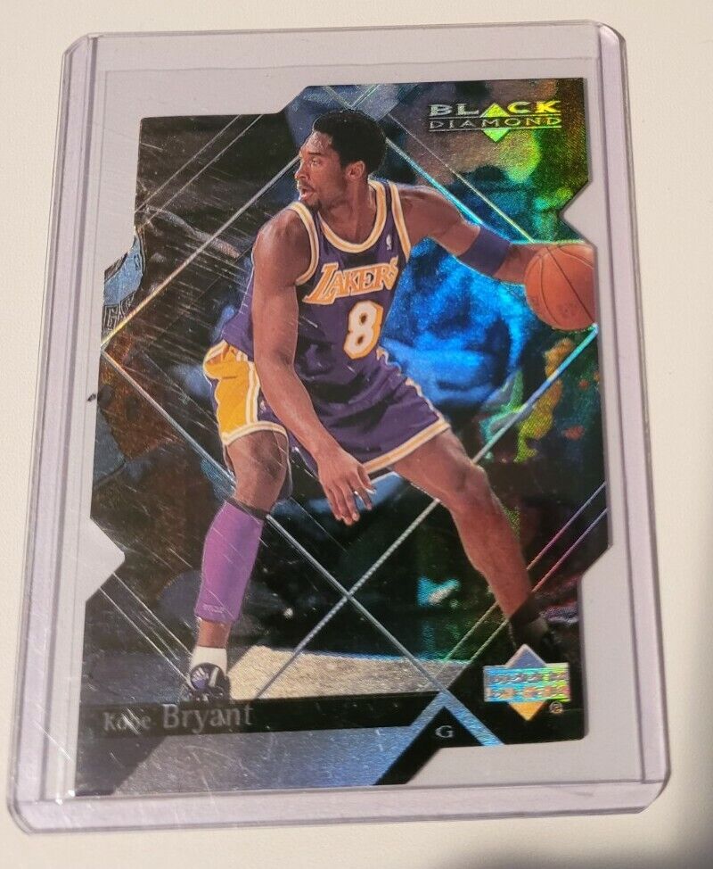 Kobe Bryant Upper Deck Black Diamond 2000-01, #38, die cut card, La Lakers HOF
