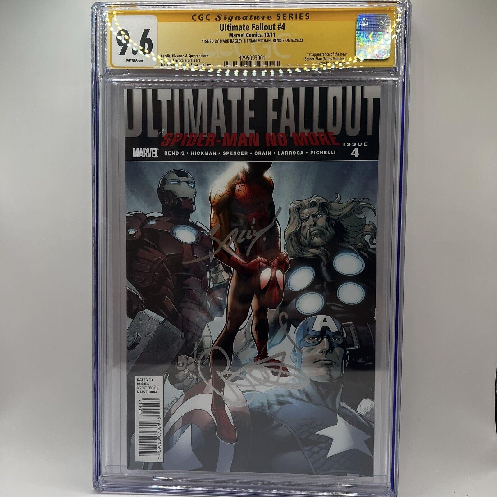 Ultimate Fallout #4 1st Miles 2011 CGC SS 9.6 Double Signed First Print