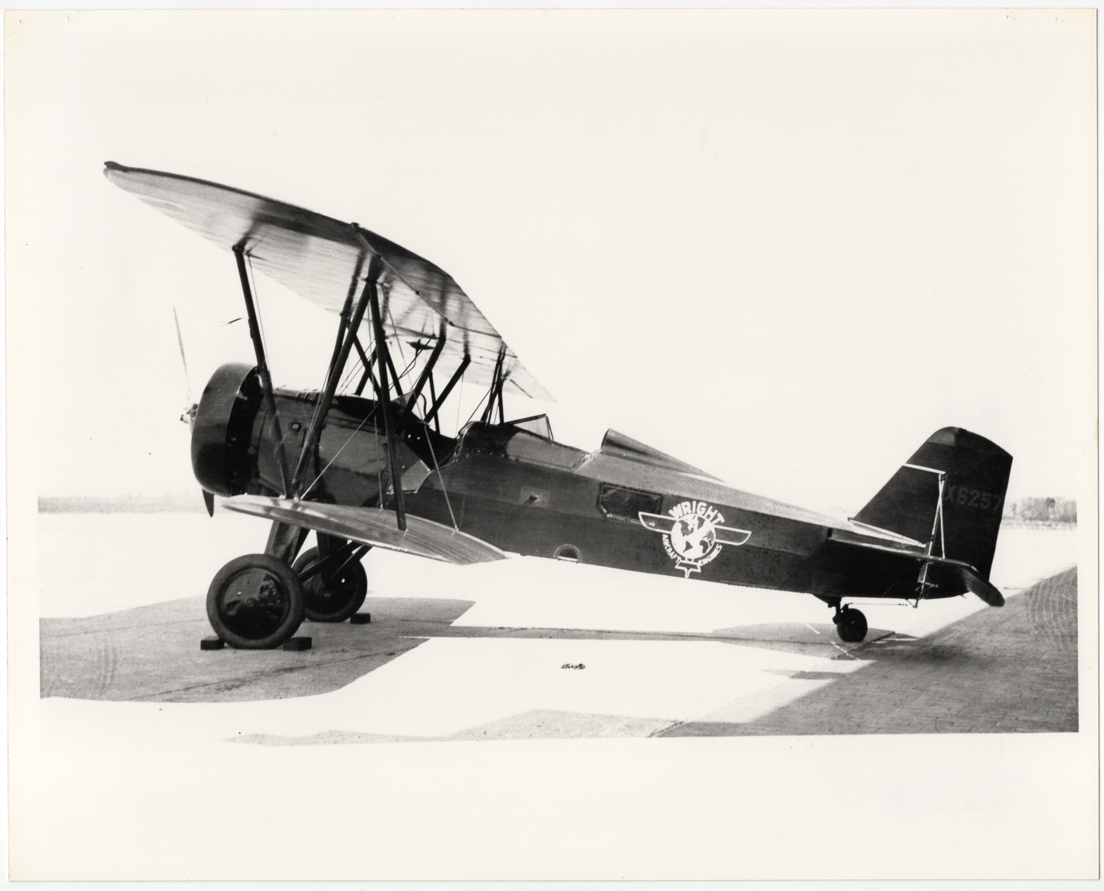 Vintage 1927 8x10 Photo Stearman C3B Biplane X6257 Wright Aircraft Engines