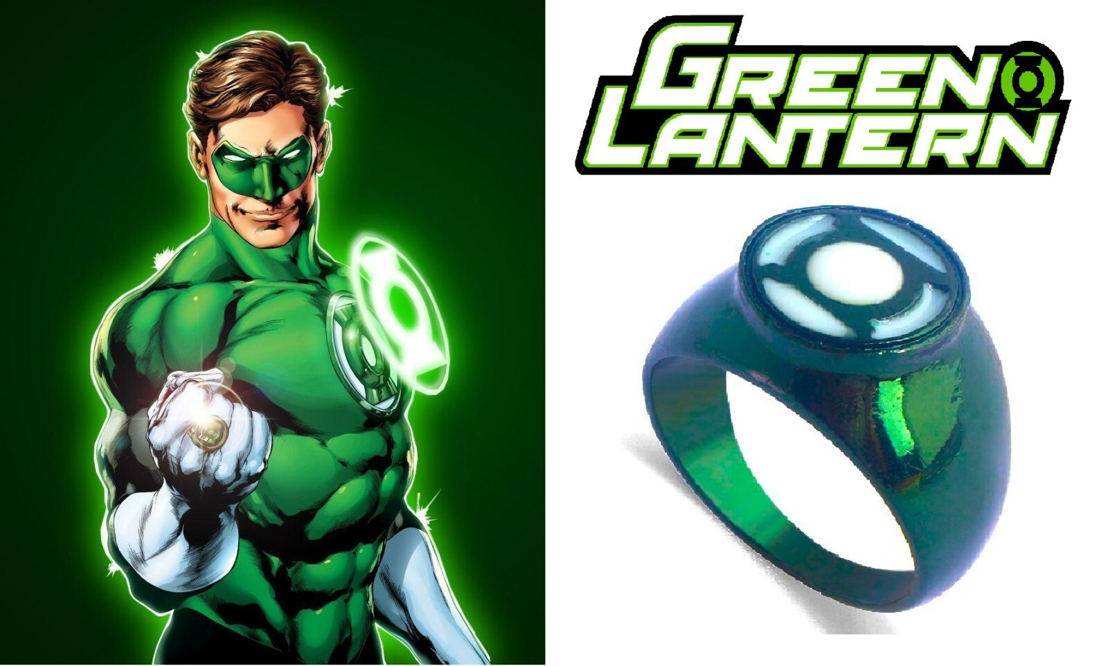 GREEN LANTERN Glow in Dark POWER RING replica up DC Comics light Justice League GREEN LANTERN Glow in Dark POWER RING replica up DC Comics light Justice League