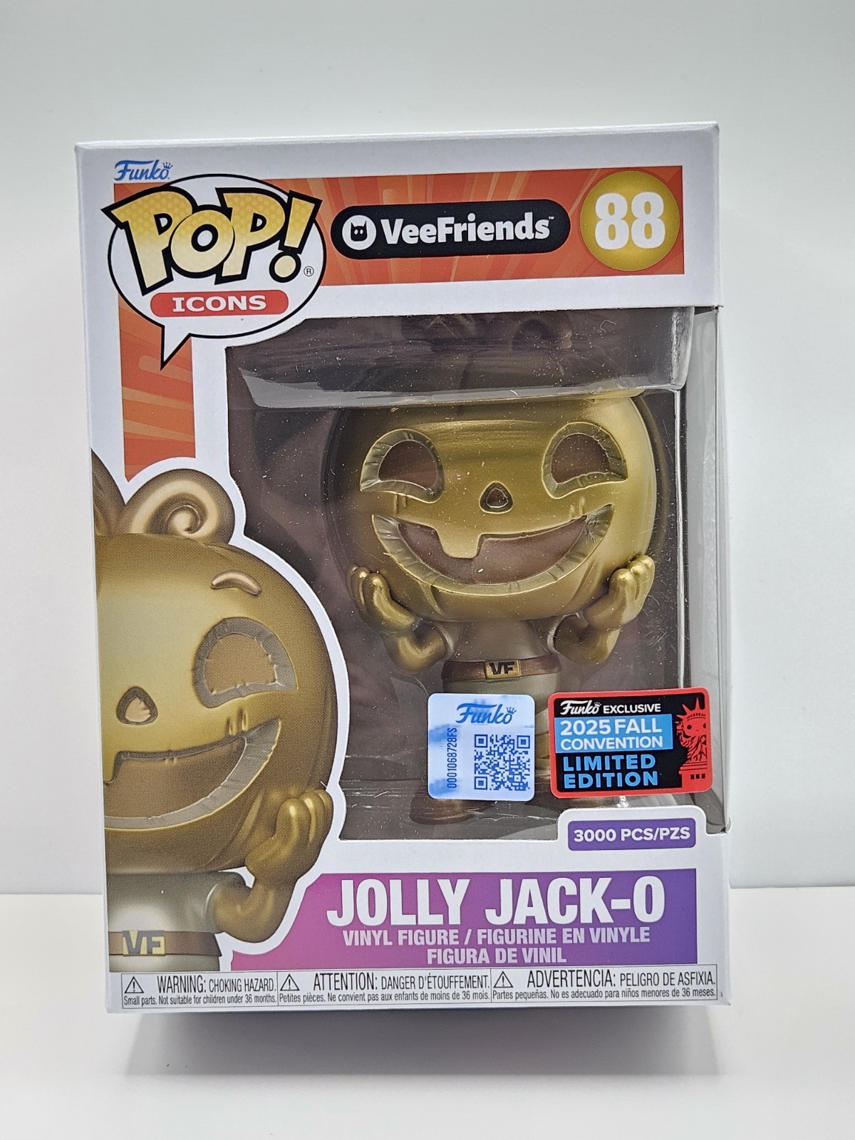 Funko Pop VeeFriends - Jolly Jack-O - Vee Friends NYCC #88 Funko Pop VeeFriends - Jolly Jack-O - Vee Friends NYCC #88