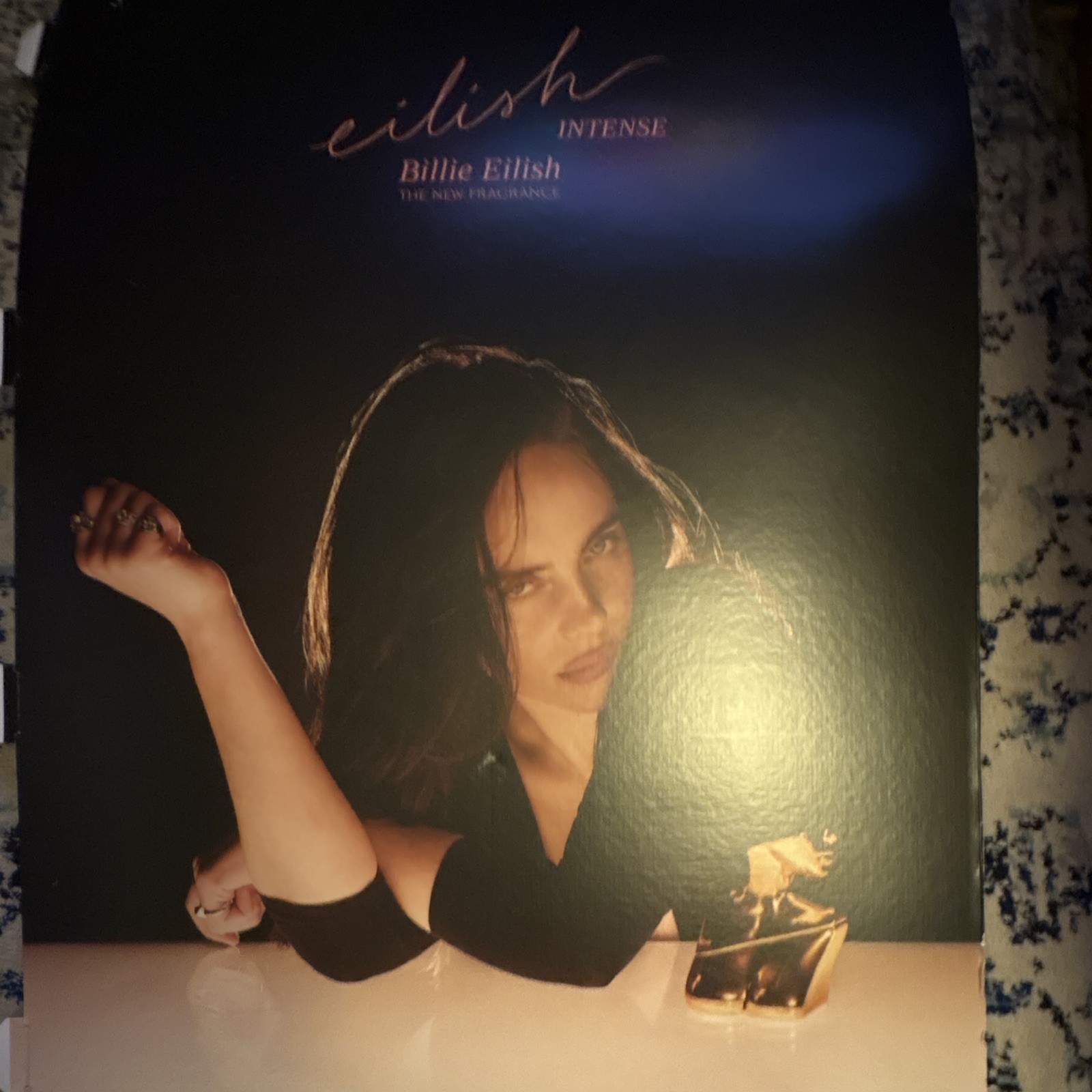Billie Eilish The New Fragrance Intense Cardboard Paper Perfume Ad