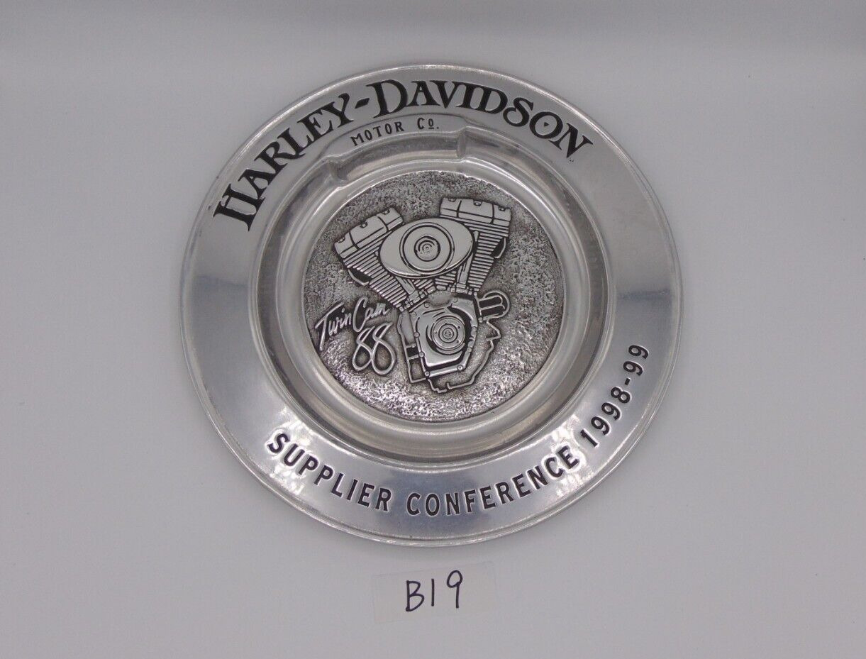 HARLEY-DAVIDSON SUPPLIER CONFERENCE  1998 99 PEWTER PLATE - YEAR OF TWIN CAM 88