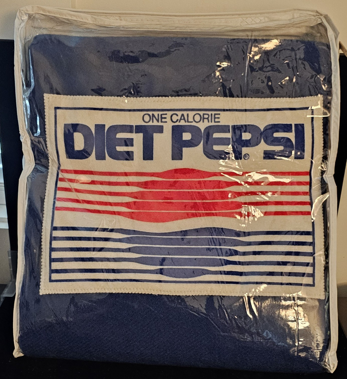 Vintage 1970s Diet Pepsi Pure Wool Blanket New In Packaging 50x60 Inch Vintage 1970s Diet Pepsi Pure Wool Blanket New In Packaging 50x60 Inch