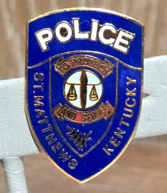 Saint Matthews Louisville KY Kentucky Police Lapel Pin Saint Matthews Louisville KY Kentucky Police Lapel Pin