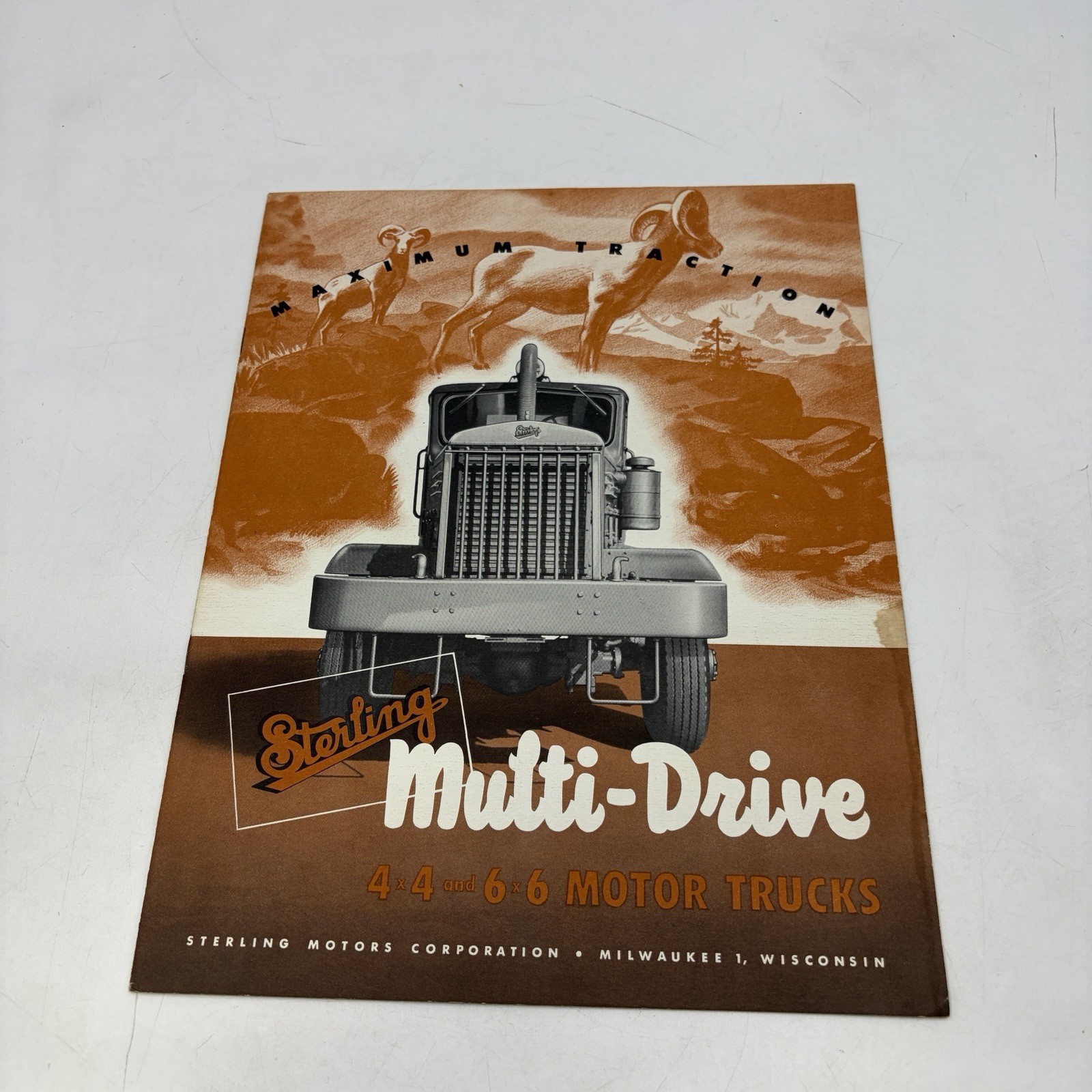 1949 Sterling Multi-Drive 4x4 6x6 Motor Trucks Snow Plow Sales Brochure 1949 Sterling Multi-Drive 4x4 6x6 Motor Trucks Snow Plow Sales Brochure