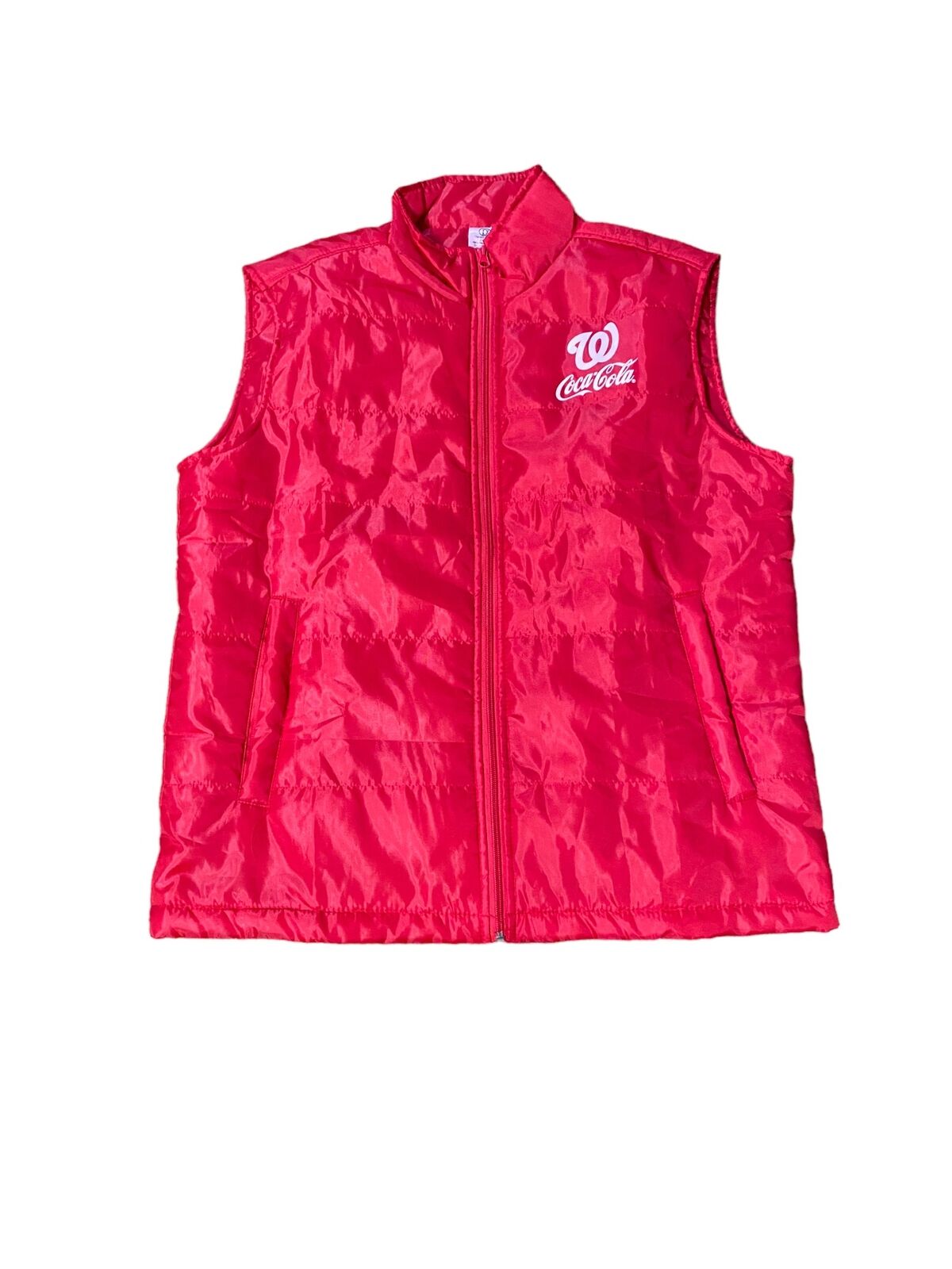 Washington Nationals MLB Men\'s Coca Cola Full Zip Vest Jacket Red (Size: L) NWOT
